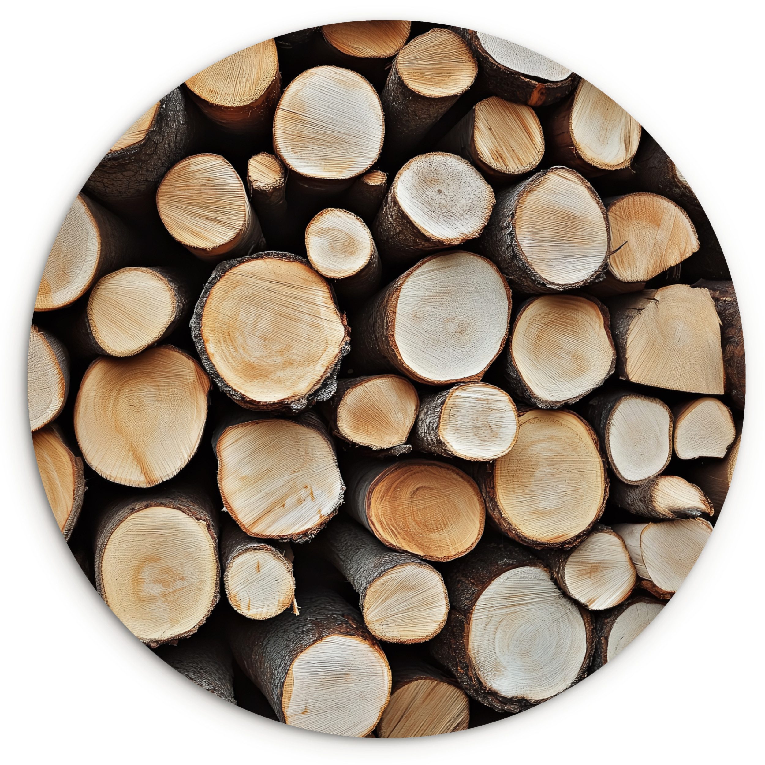 MuchoWow Gemälde Holz - Baumstämme - günstig online kaufen