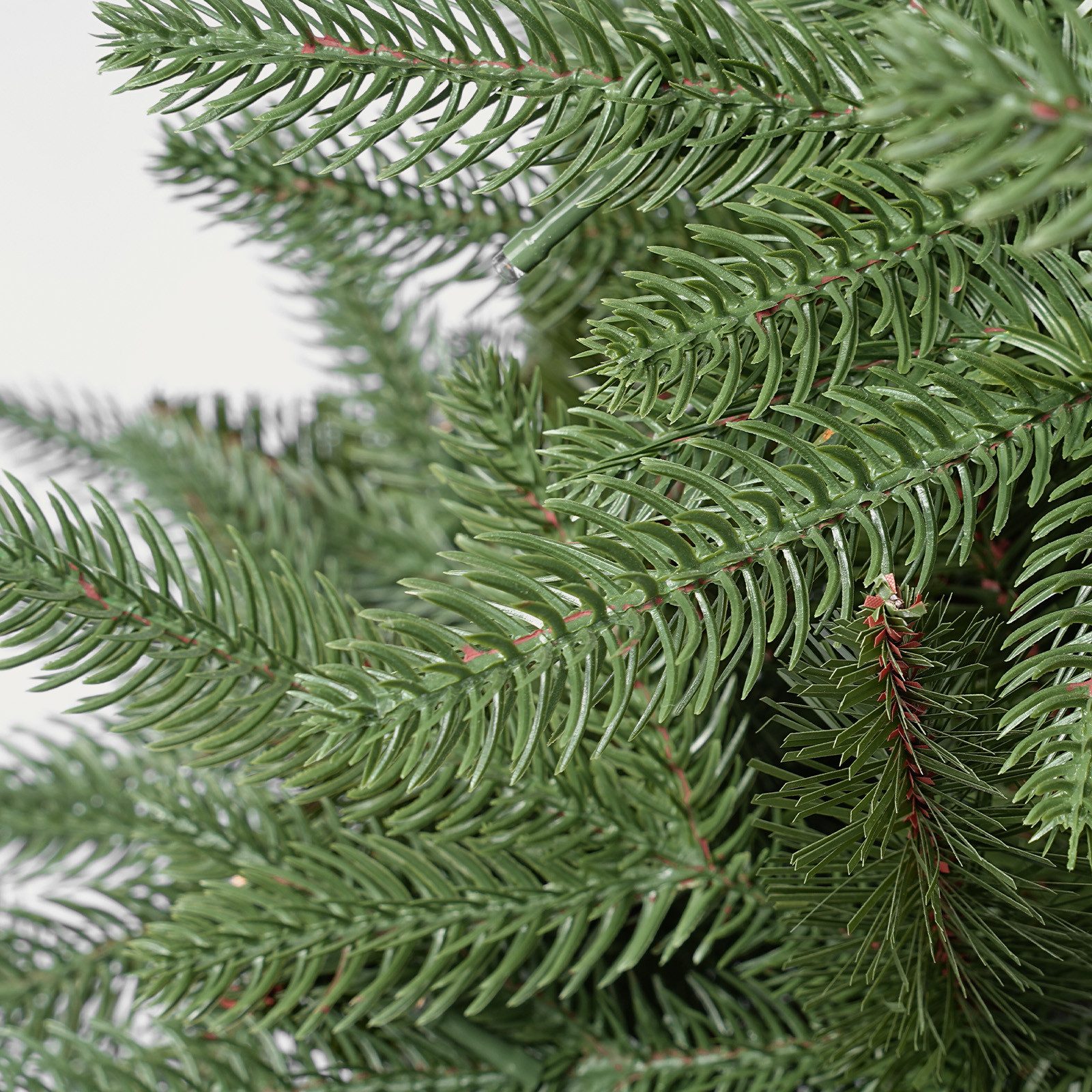 Salcar Künstlicher Weihnachtsbaum Schmal Weihnachtsbaum mit Beleuchtung Tannenbaum Bleistift Kunstbaum, Tanne, 120 cm mit 476 Spitzen (276 PE & 170 PVC) und 100 – Bild 2 von 5