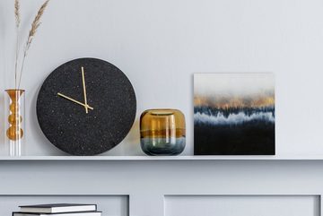 OneMillionCanvasses® Leinwandbild Abstrakt - Gold - Luxus - Blau, (1 St), Leinwand Bilder für Wohnzimmer Schlafzimmer