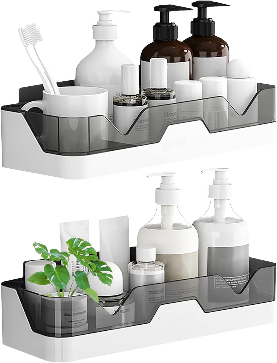 NUODWELL Duschregal 2 Stück Duschablage Ohne Bohren,Wandmontage Badezimmerr günstig online kaufen