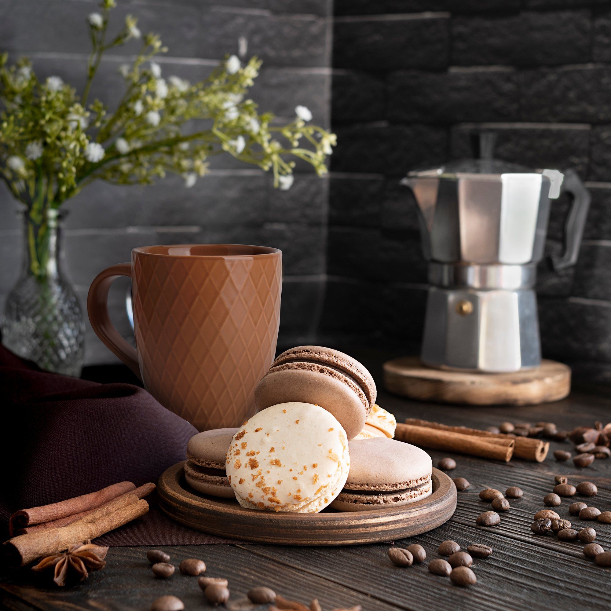 MiaMio Tasse 6 x 400 ml – Kaffeetassen Set / Becher– Moderne Keramik Matt, 6-tlg., Keramik