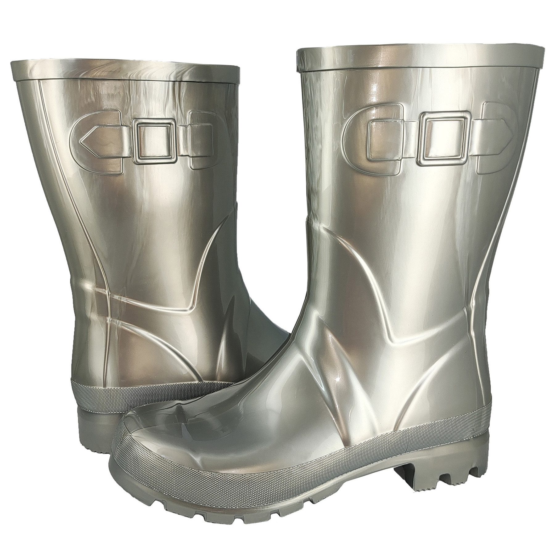 Beck Damen Regenstiefel Glossy Gummistiefel ein Hingucker für jedes Alter