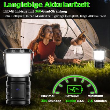 Clanmacy LED Gartenleuchte Camping Lampe LED Laterne Campinglampe LED Wiederaufladbare Light, LED