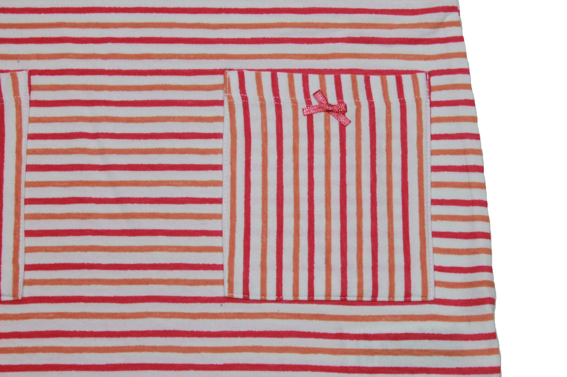 Nachthemd orange (1-tlg) Kurzarm Kanz Kanz Mädchen Nachthemd rosa weiss