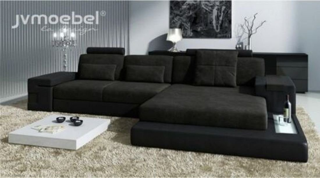 JVmoebel Ecksofa Ecksofa Sofa L-Form Textilsofa Couch Wohnlandschaft, Made in Europe