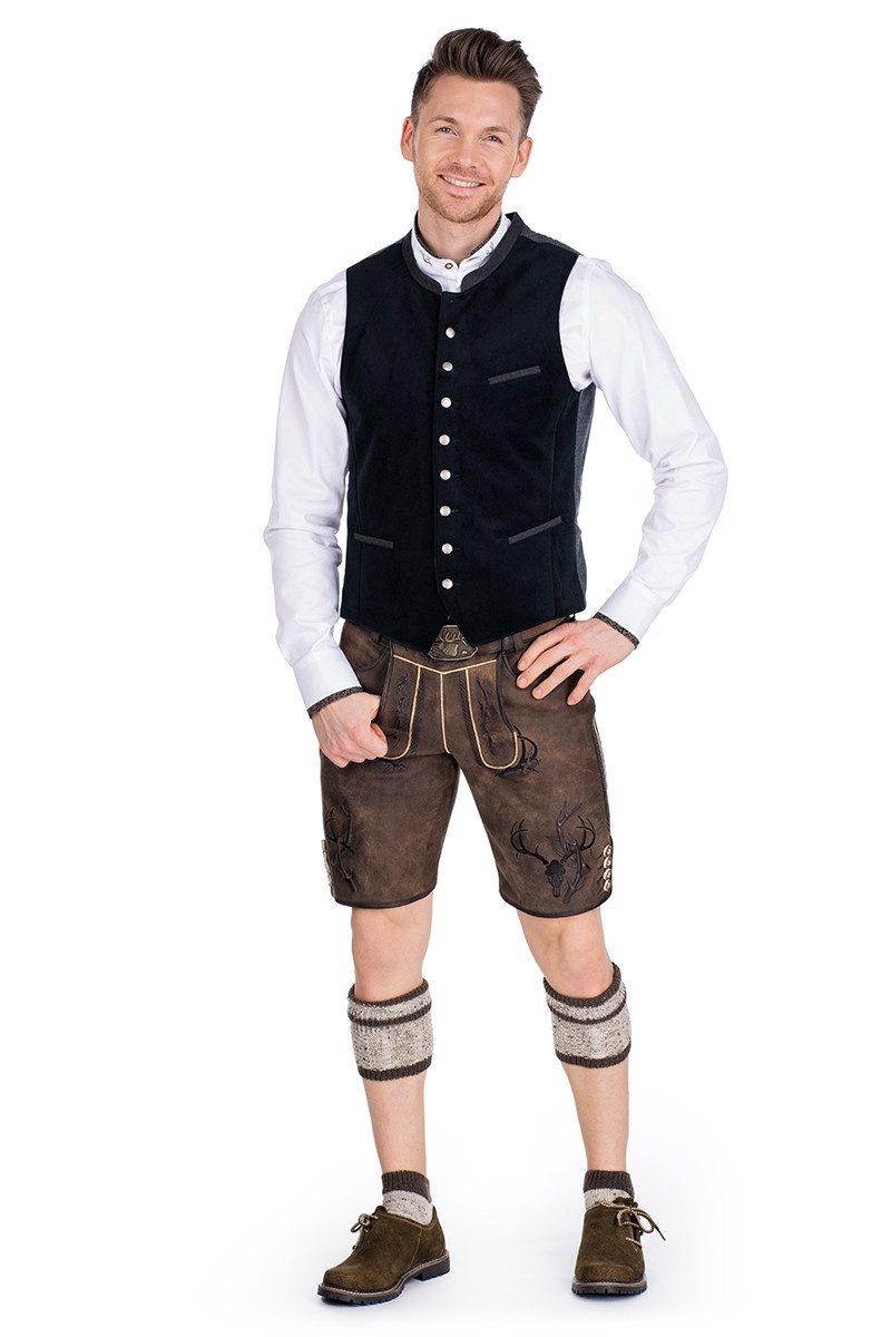 Orbis Textil GmbH & Co. KG Trachtenweste Trachtenweste - HAIKO - schwarz – Bild 3 von 3