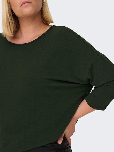 ONLY CARMAKOMA 3/4-Arm-Shirt NOOS TOP 3/4 CARLAMOUR JRS Rosin