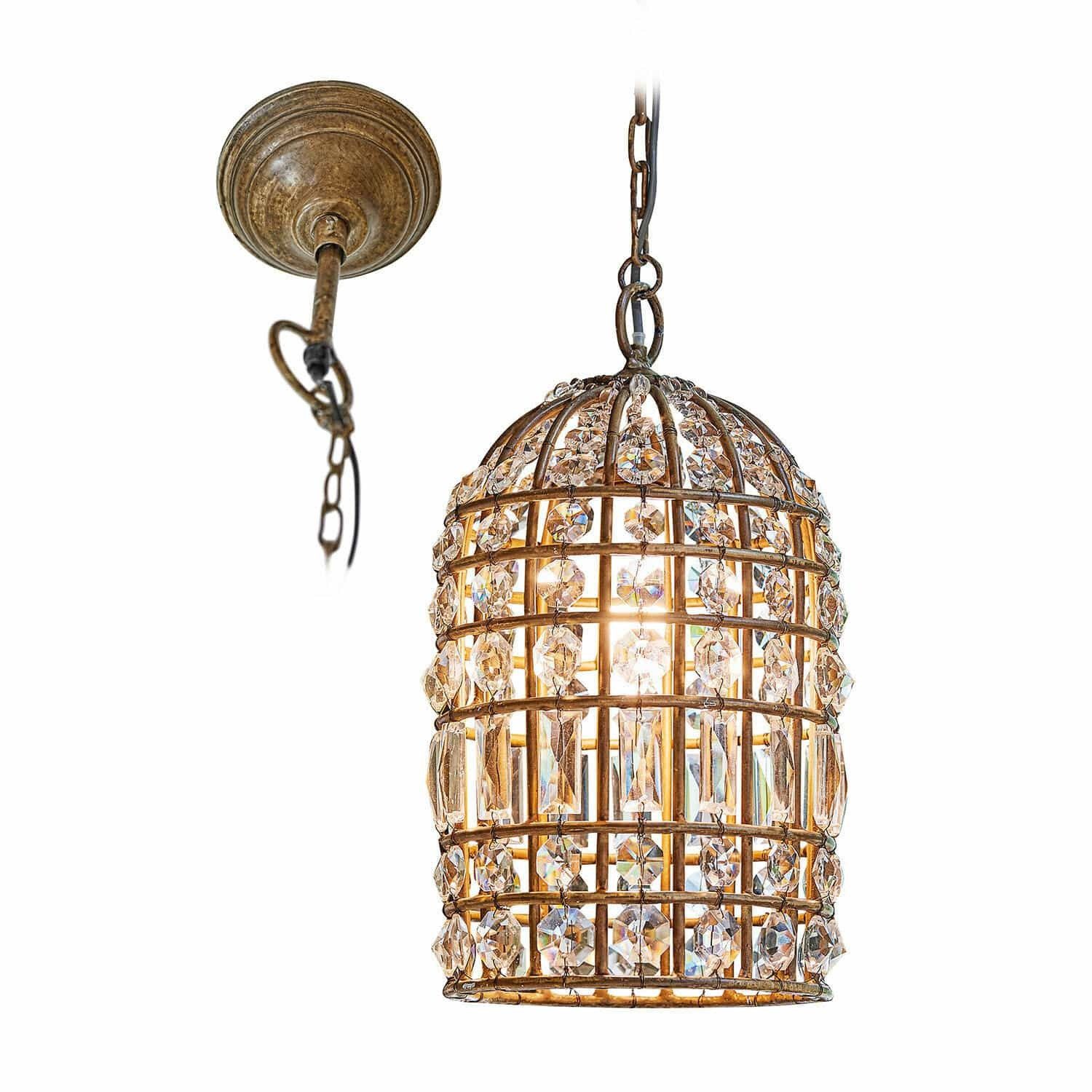 Mirabeau Hängeleuchten Hängelampe Phyllis antikbraun/klar günstig online kaufen