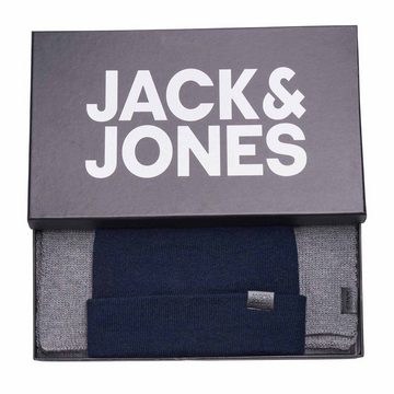 Jack & Jones Beanie Herren Schal & Mütze Set - Geschenkbox