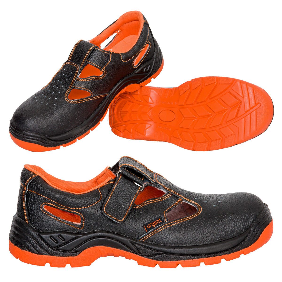 Urgent Arbeitssandale Sicherheitssandale Sandale Schutzschuhe Schutzkappe Arbeitsschuh