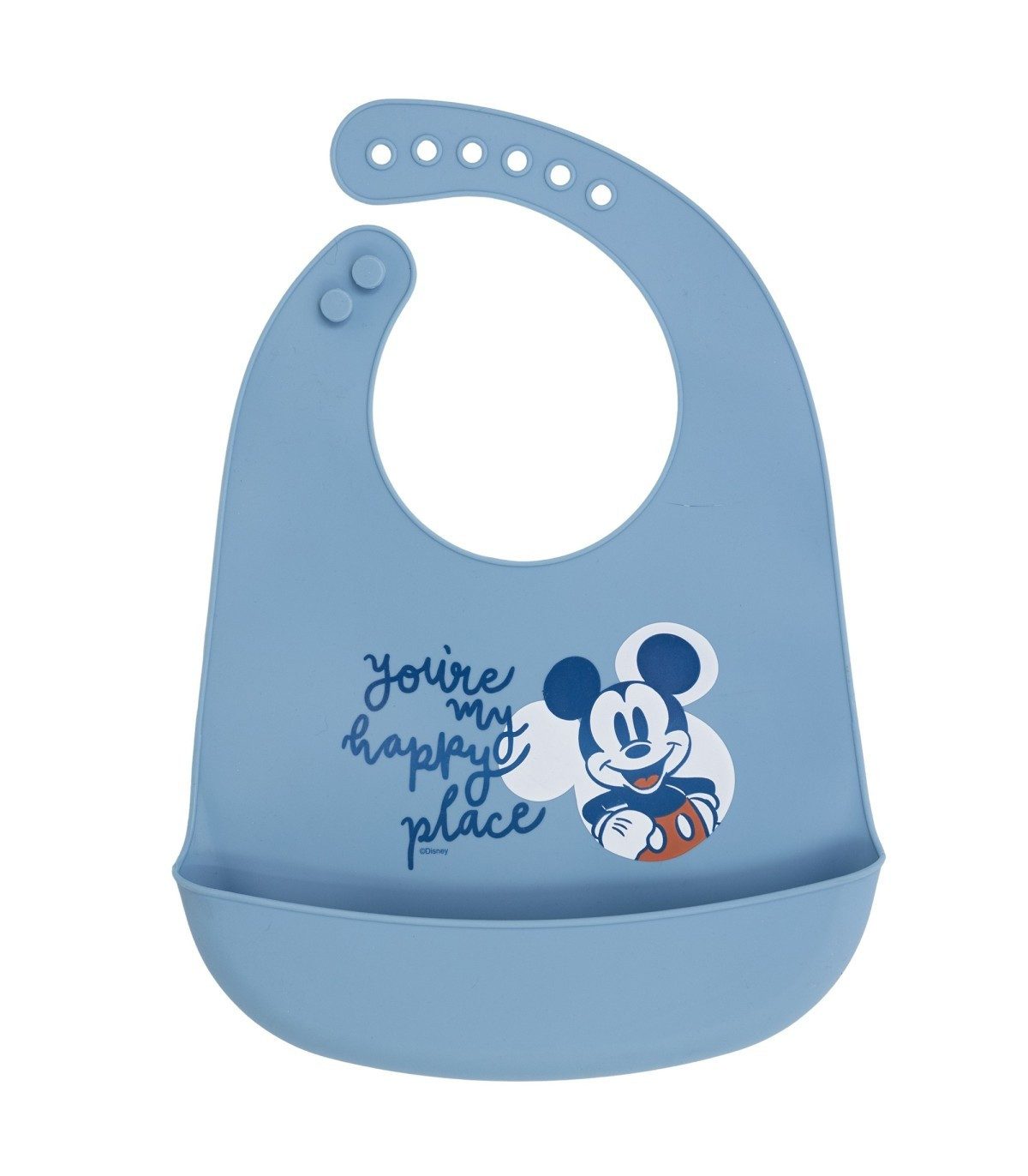 Disney Mickey Mouse Lätzchen Kleinkind Lätzchen Silikon Essschutz Full of Smiles
