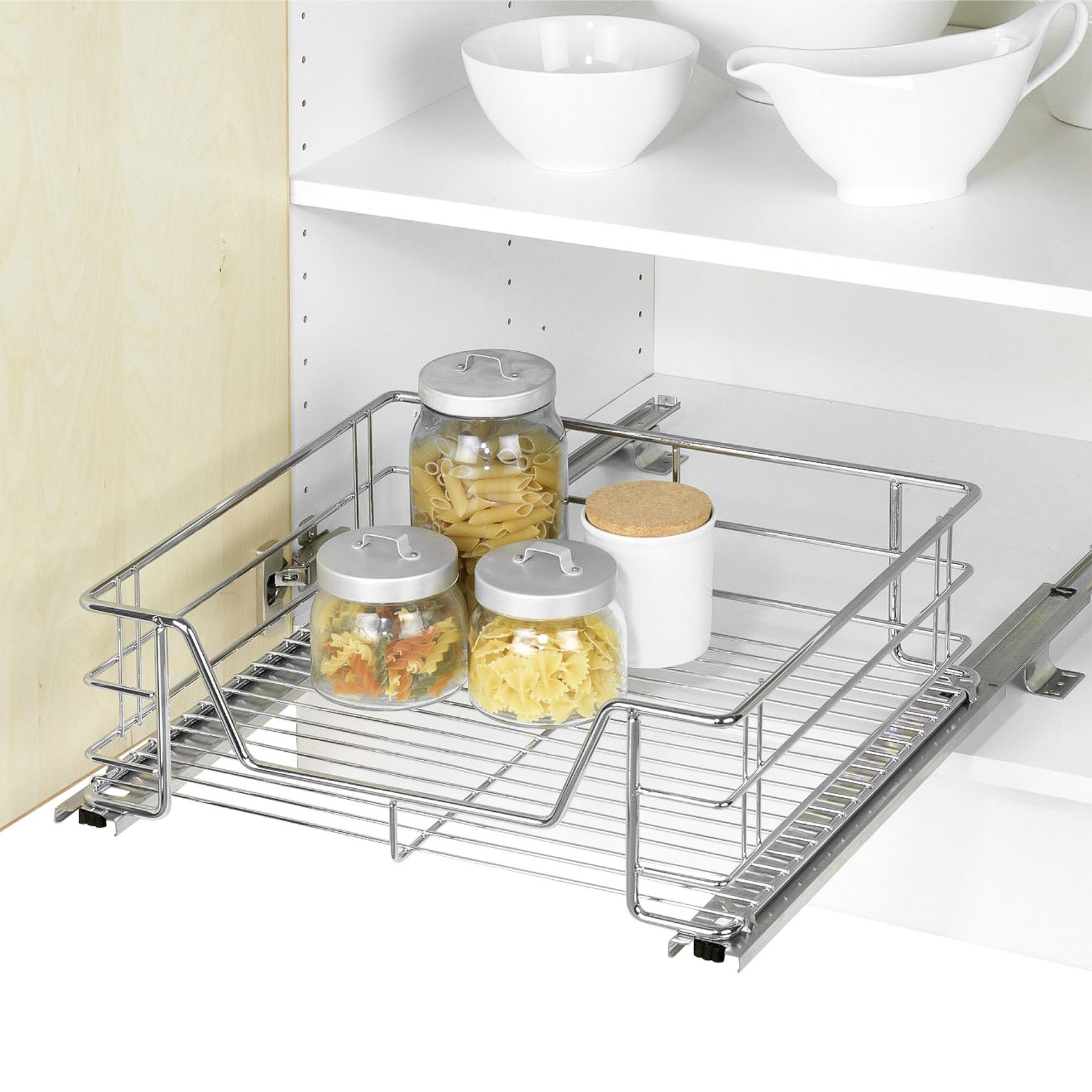 Maximex Auszug Modell Midi, Schrankauszug für zusätzlichen Stauraum im Küchenschrank