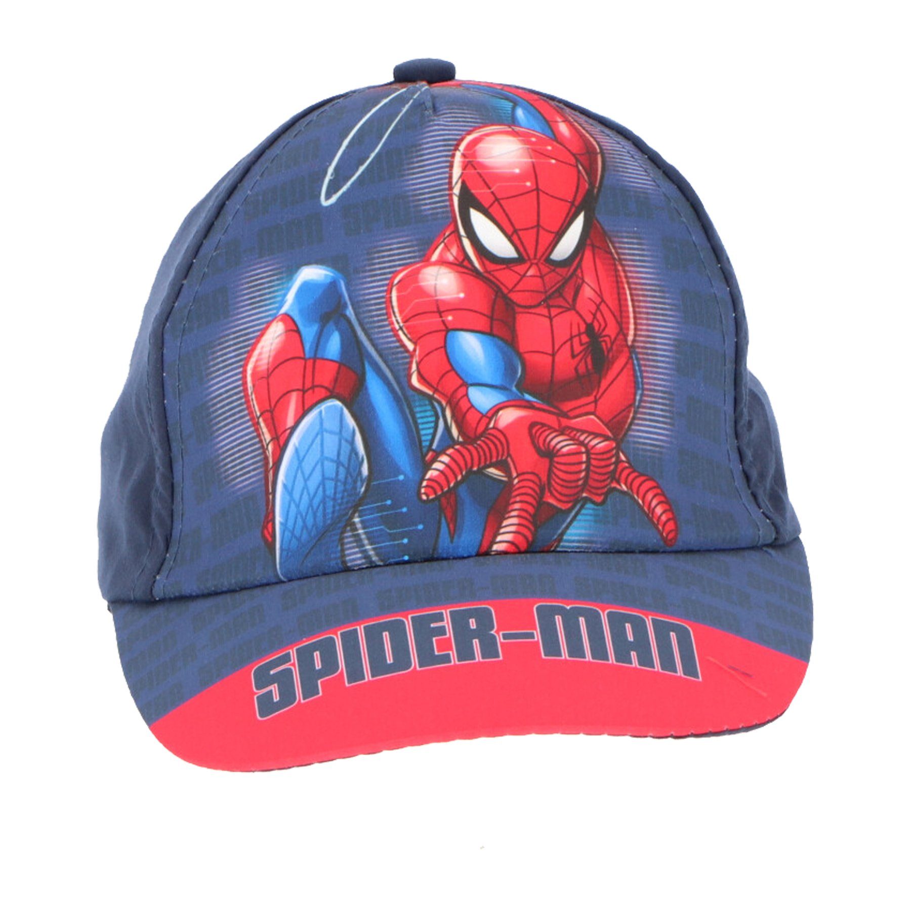 Mütze Spiderman Baseball Dunkelblau 52 Kappe Gr. 54 Cap Baseball Basecap bis Kinder MARVEL