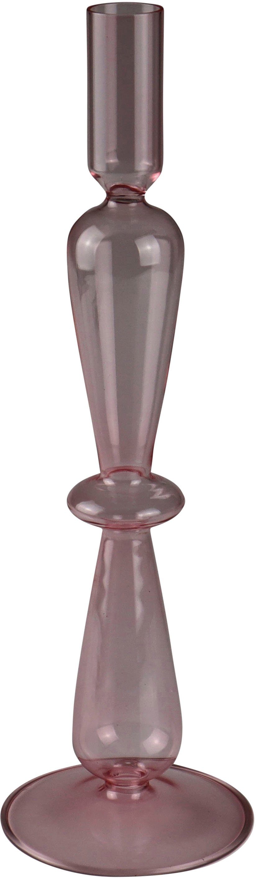 AM Design Kerzenhalter Stabkerzenhalter aus Glas (Set, 2 St), Höhe ca. 29 cm