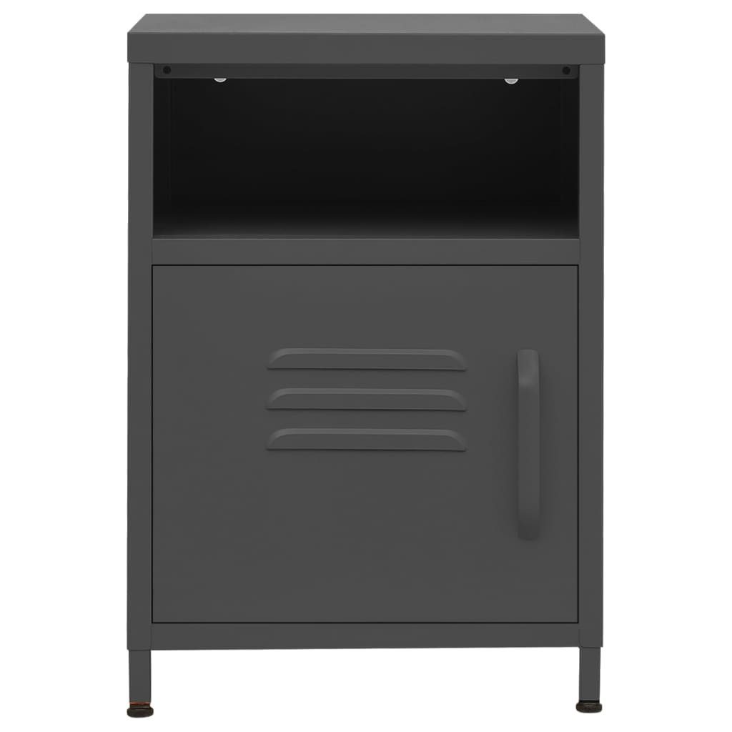 vidaXL Nachttisch Nachttisch Anthrazit 35x35x51 cm günstig online kaufen