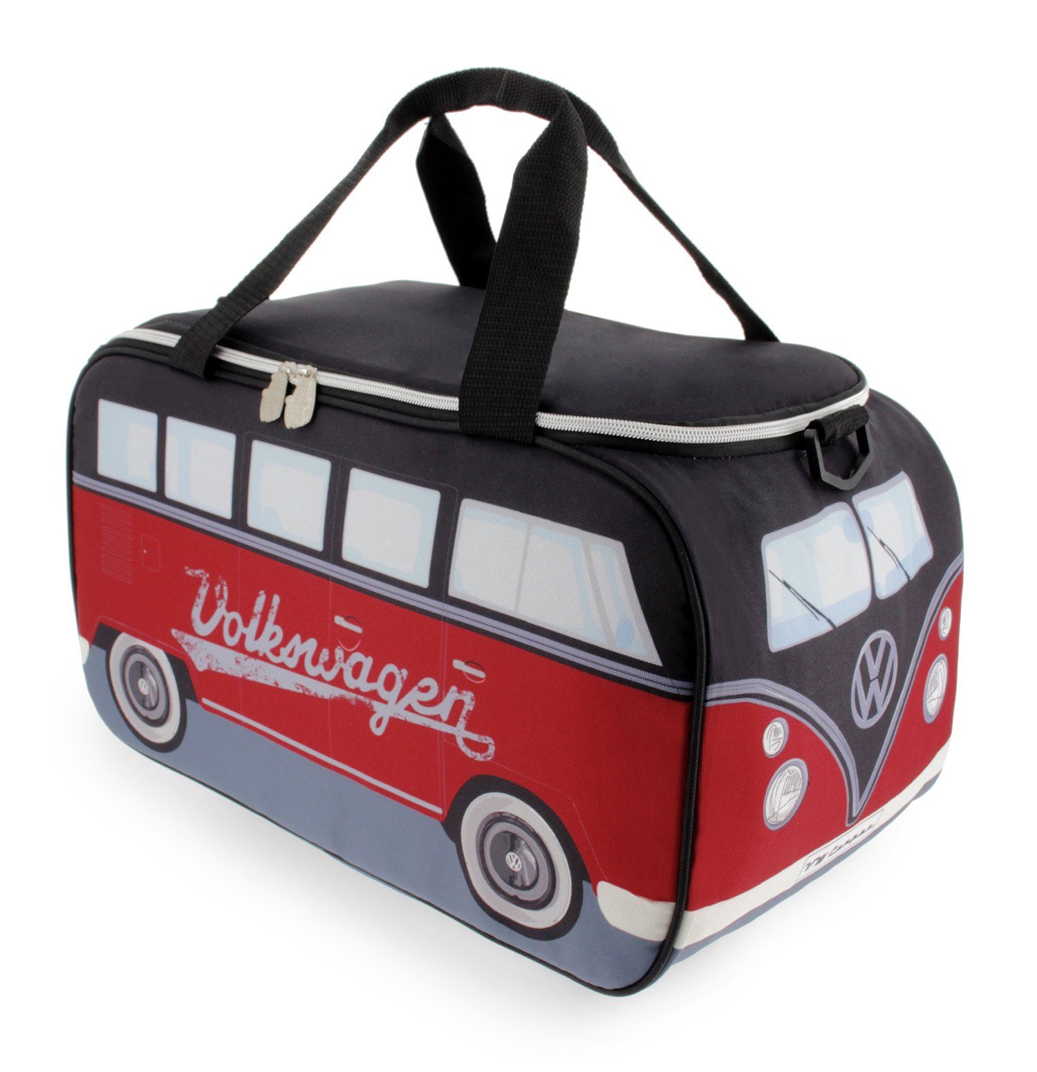 VW Collection by BRISA Kühltasche Volkswagen Thermotasche im T1 Bulli Bus Design, 25 l, isolierte Picknick-Tasche, 25L