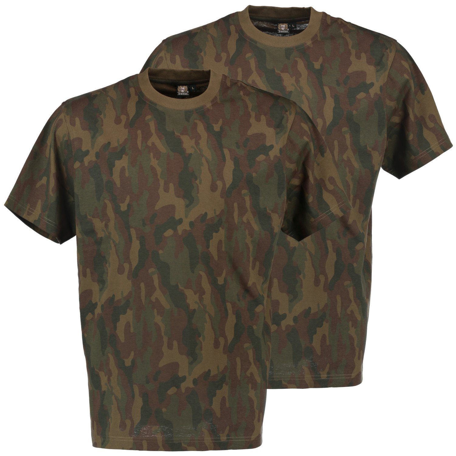 OS Trachten T-Shirt Футболки im Doppelpack (2er-Pack) camouflage NEU von Oefele Jagd