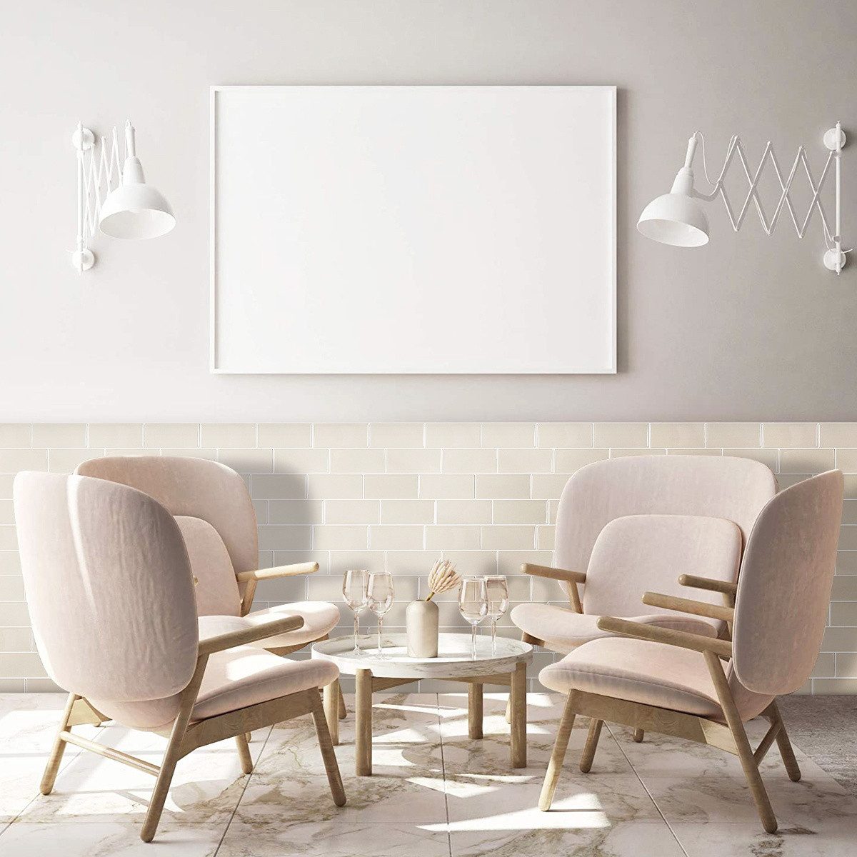 Minicloss Küchenrückwand selbstklebend Spritzschutz Küche 3d Wandpaneele 29.36 x 21.3cm, (1-tlg), Fliesenaufkleber