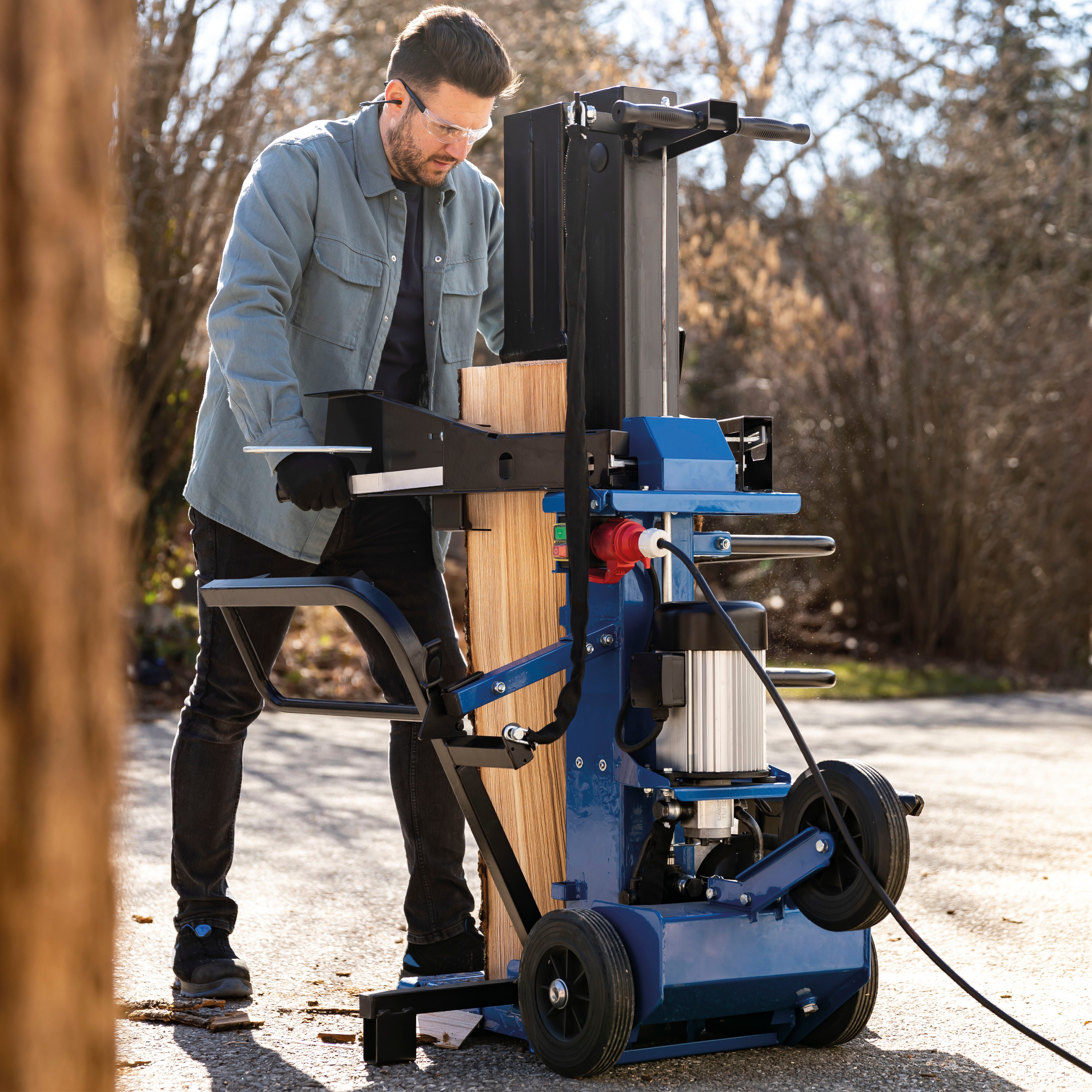 Scheppach Holzspalter »Co 15t«, 3500 W, Spaltgutlänge bis 107 cm, Spaltgutdurchmesser bis 45 cm, Patentierte Spalttechnik