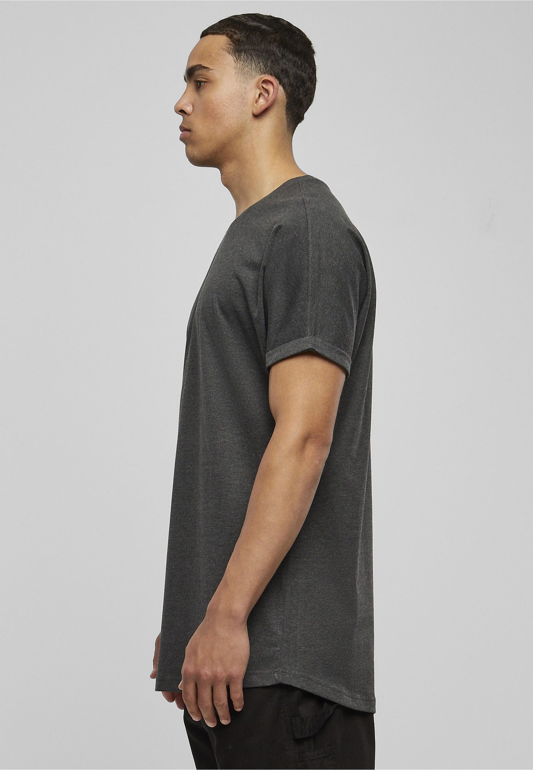 URBAN CLASSICS T-Shirt Urban Classics Herren Long Shaped Turnup Tee (1-tlg)
