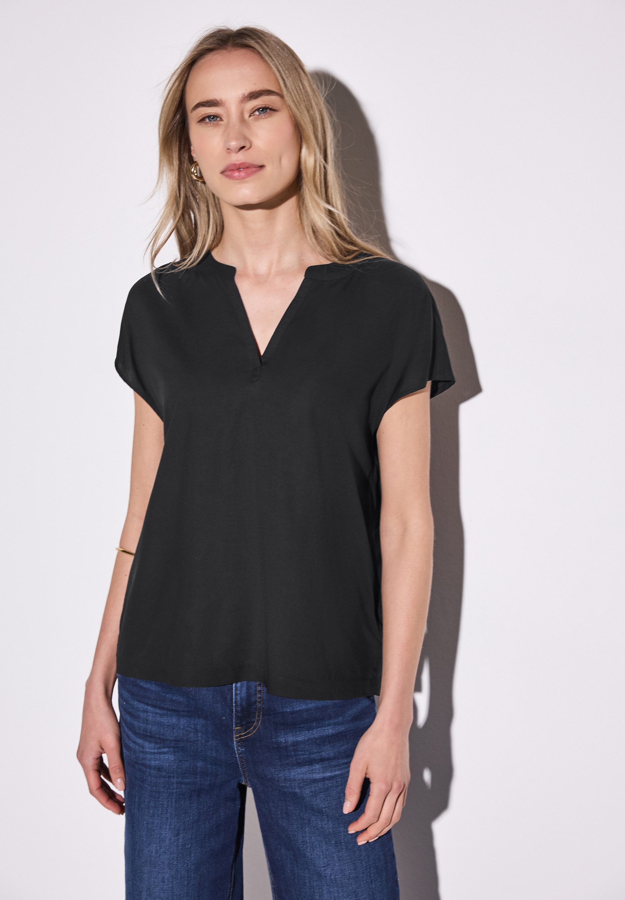 STREET ONE Hemdbluse aus softer Viskose