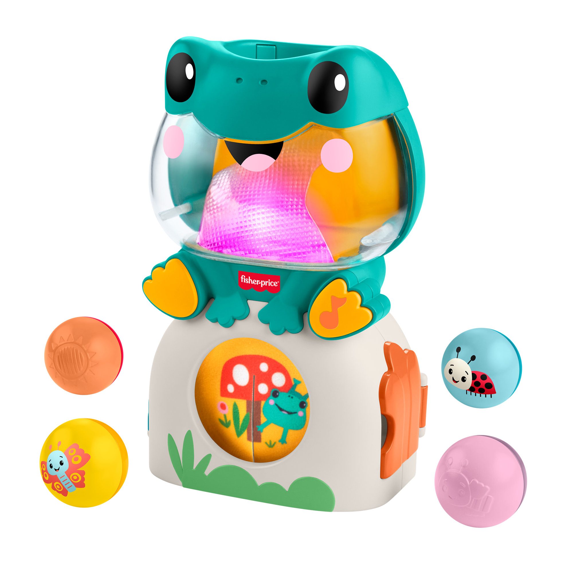 Fisher-Price® Lernspielzeug Leuchtender und rollender Frosch, mit Musik, Lichtern und Geräuschen