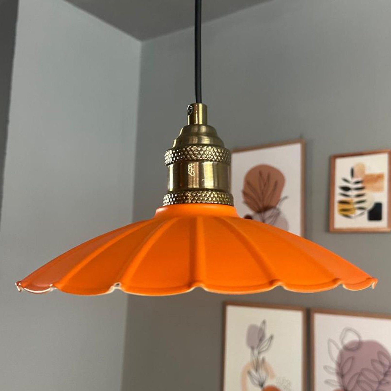 Bamyum Pendelleuchte Pendelleuchte Risso Metall Ø25cm, Modern Hängelampe, ohne Leuchtmittel