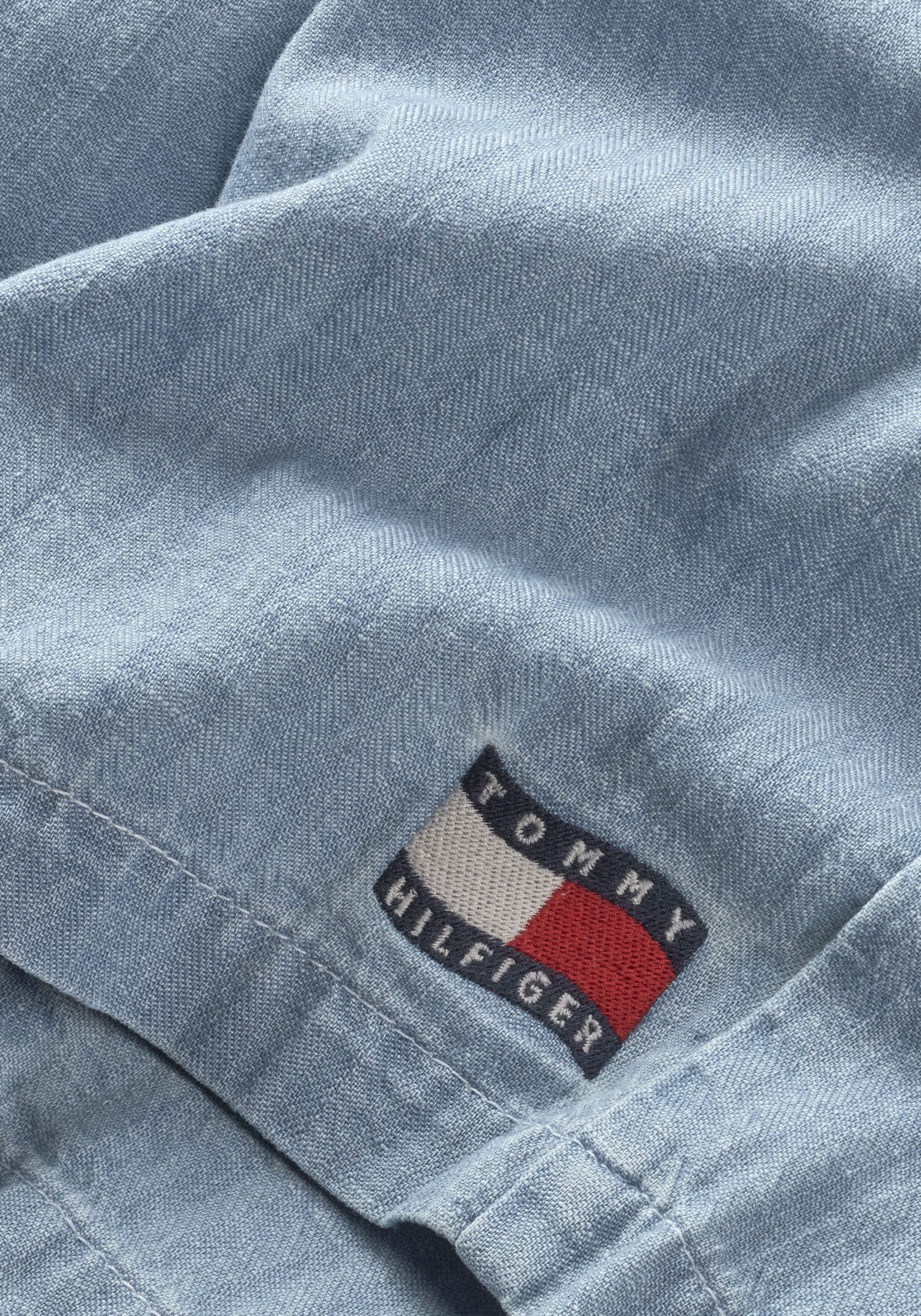 Tommy Hilfiger Shorts WAVY FLAG HERRINGBONE SHORT Kinder bis 16 Jahre, relaxed fit
