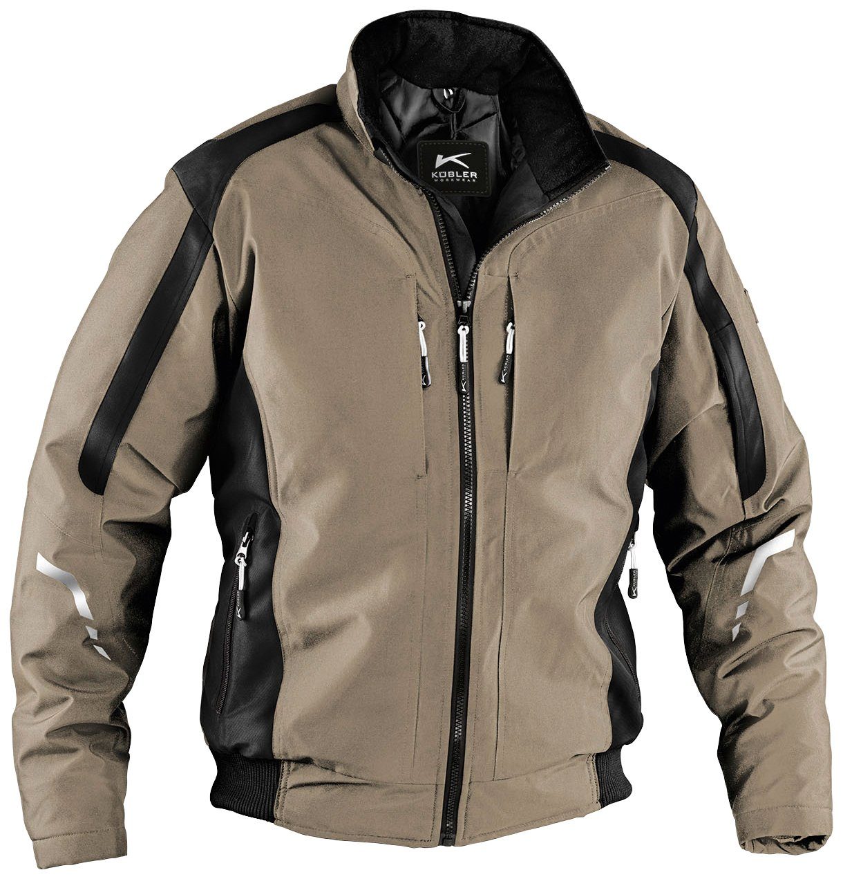 Kübler Arbeitsjacke WEATHER mit Blouson Taschen, 5 sand-schwarz