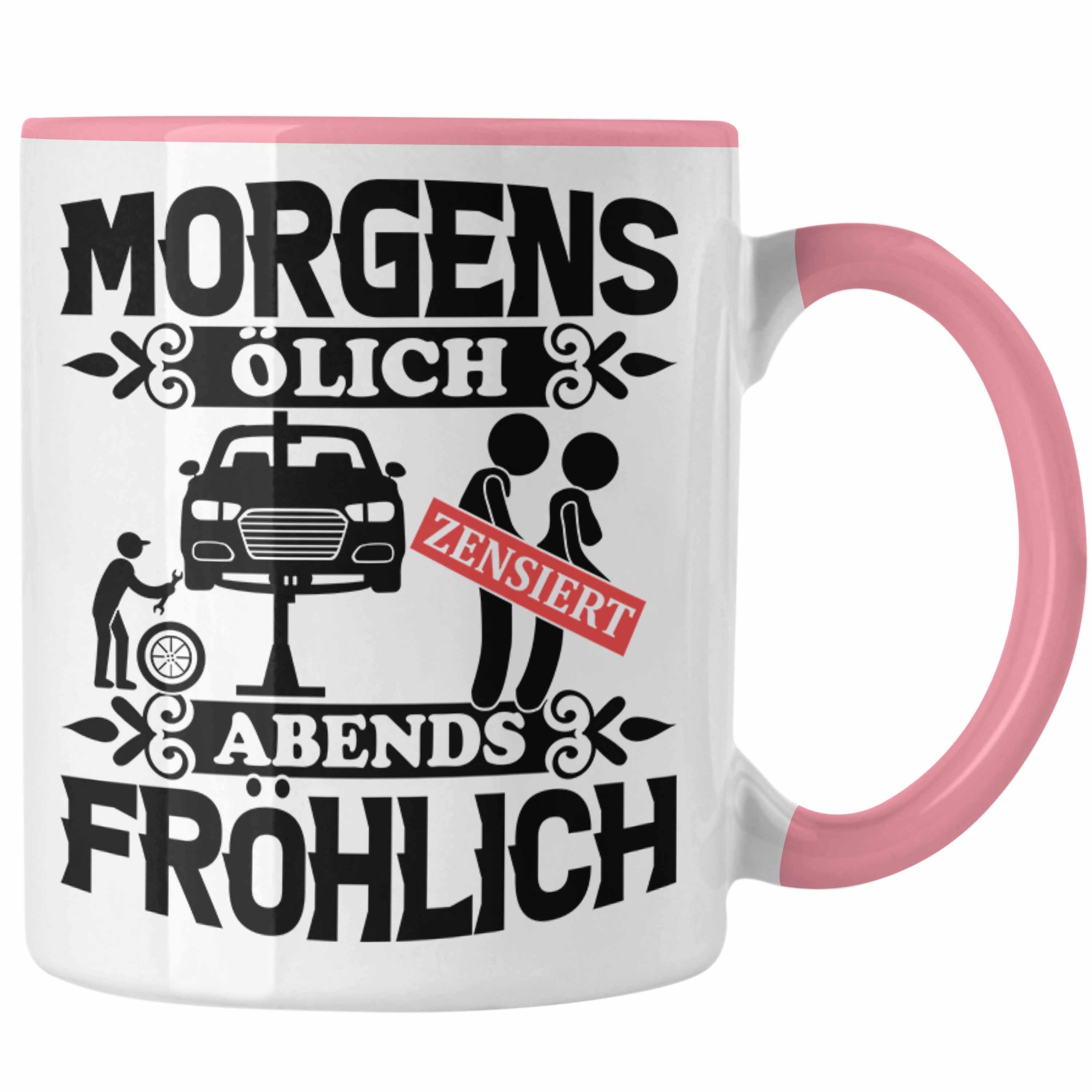 Spruch Trendation Männer Geschenk Mechatroniker Tasse KFZ Mechaniker Rosa Geschenk Tasse KFZ