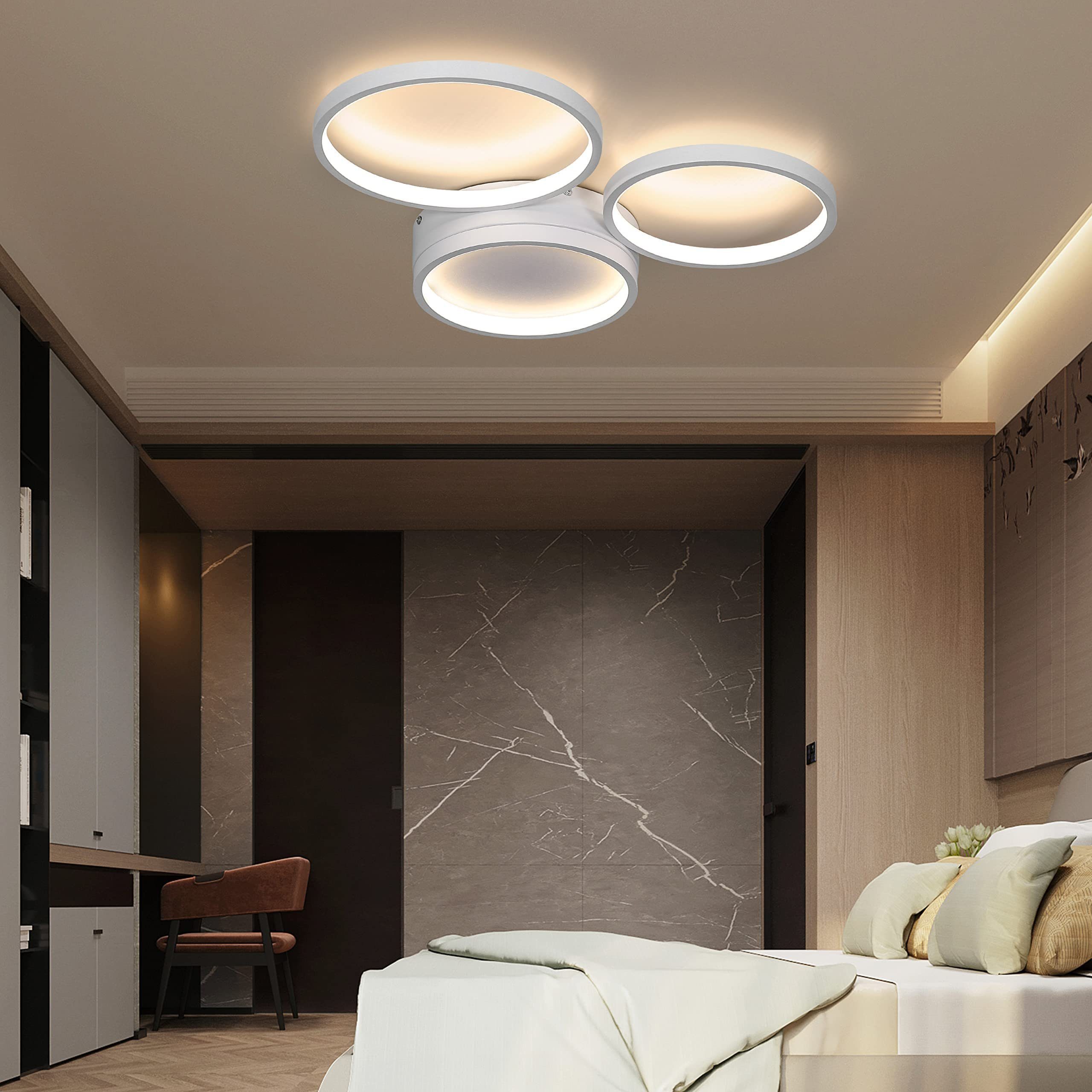 ZMH LED Deckenleuchte 3//4 Flammig Ring günstig online kaufen