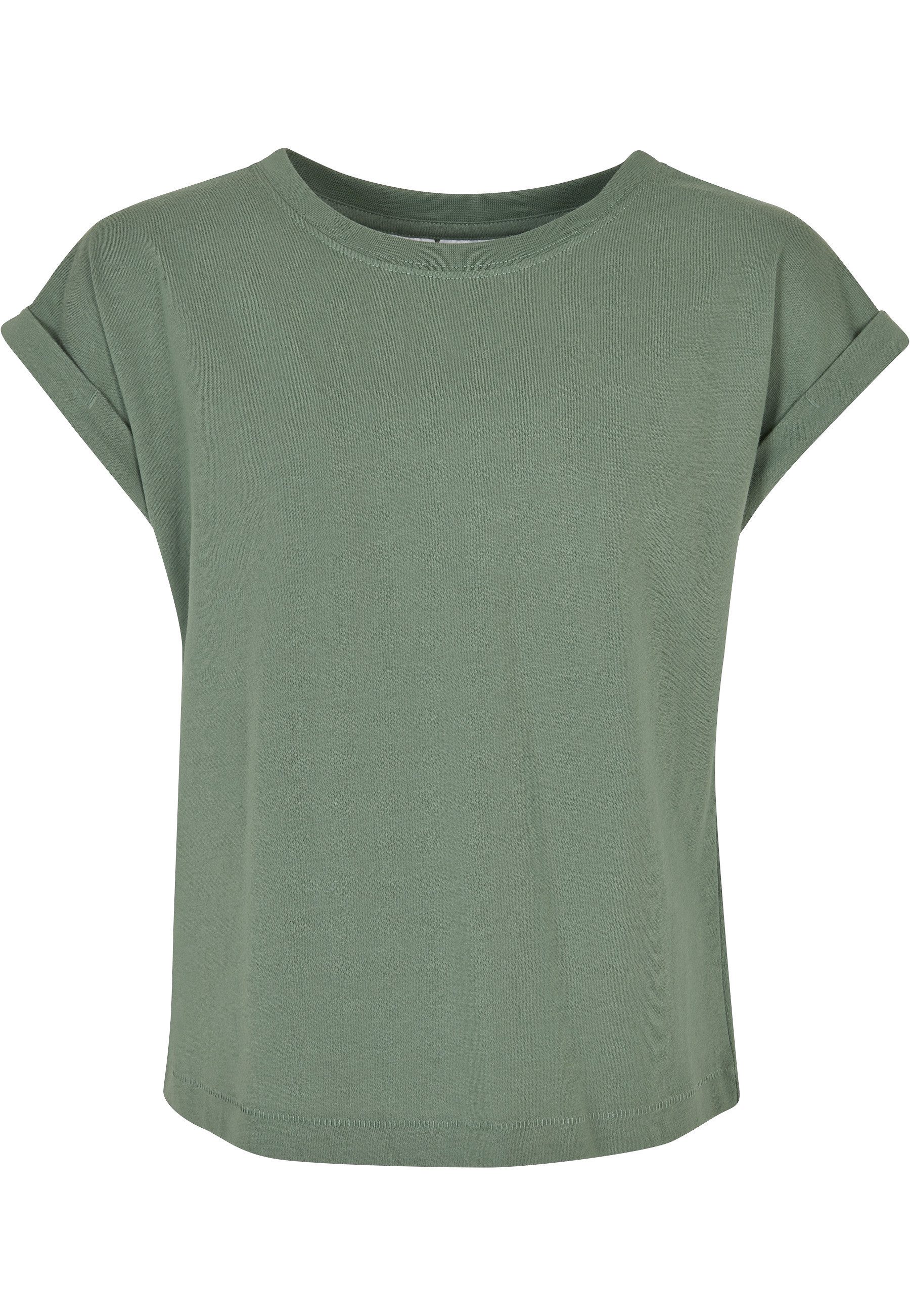 T-Shirt Urban Classics Damen Girls Organic Extended Shoulder Tee