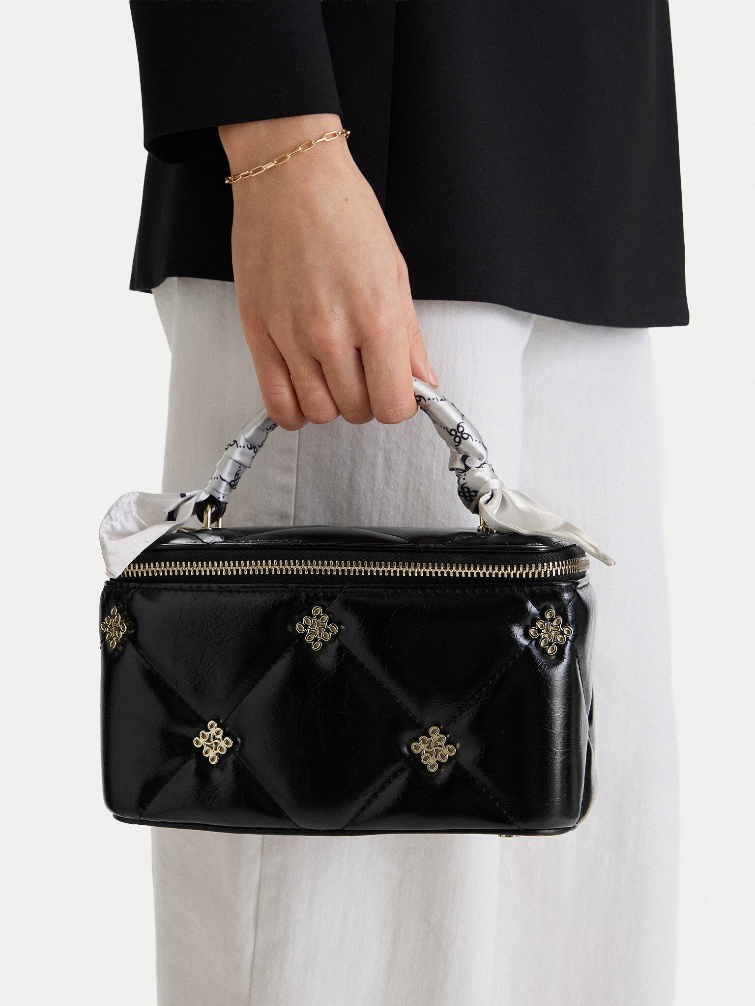 Nine West Handtasche Nine West Damenhandtasche Schwarz NINE WEST-EO-DELANCEY MOON-KS2575-1