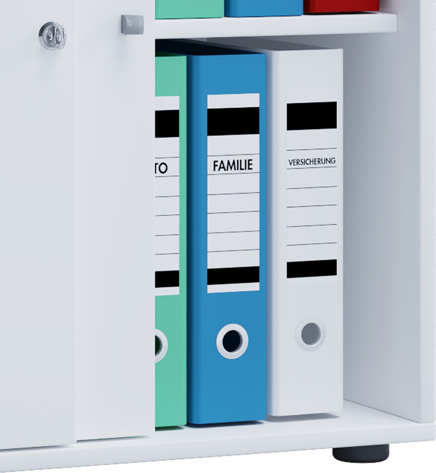 VCM Aktenschrank Büroschrank mit Schiebtüren Lona B. 70 x H. 73 x mit 2 Fächern, Büromöbel