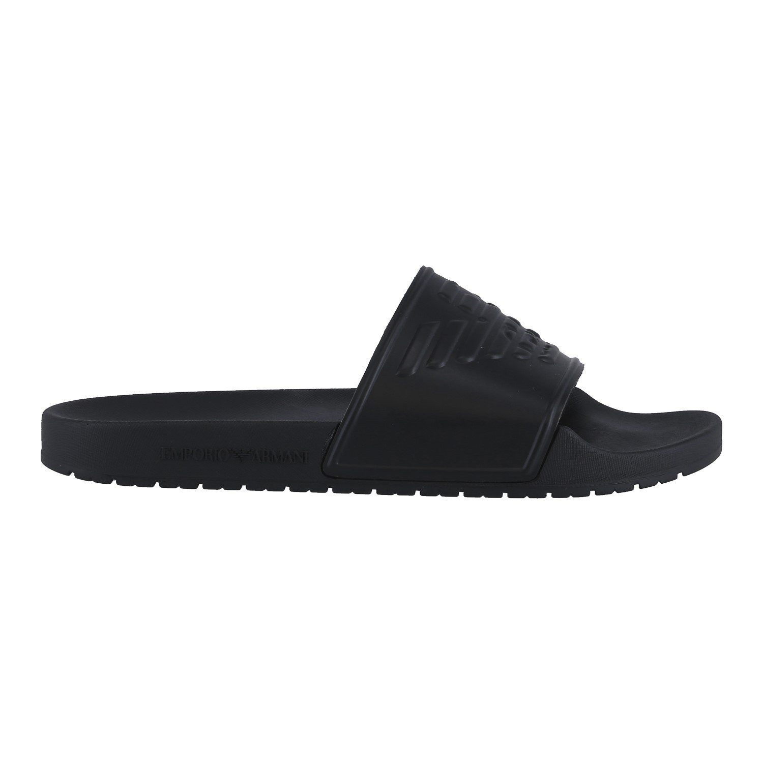 Emporio Armani Sliders schwarz Herren Badeschuh günstig online kaufen