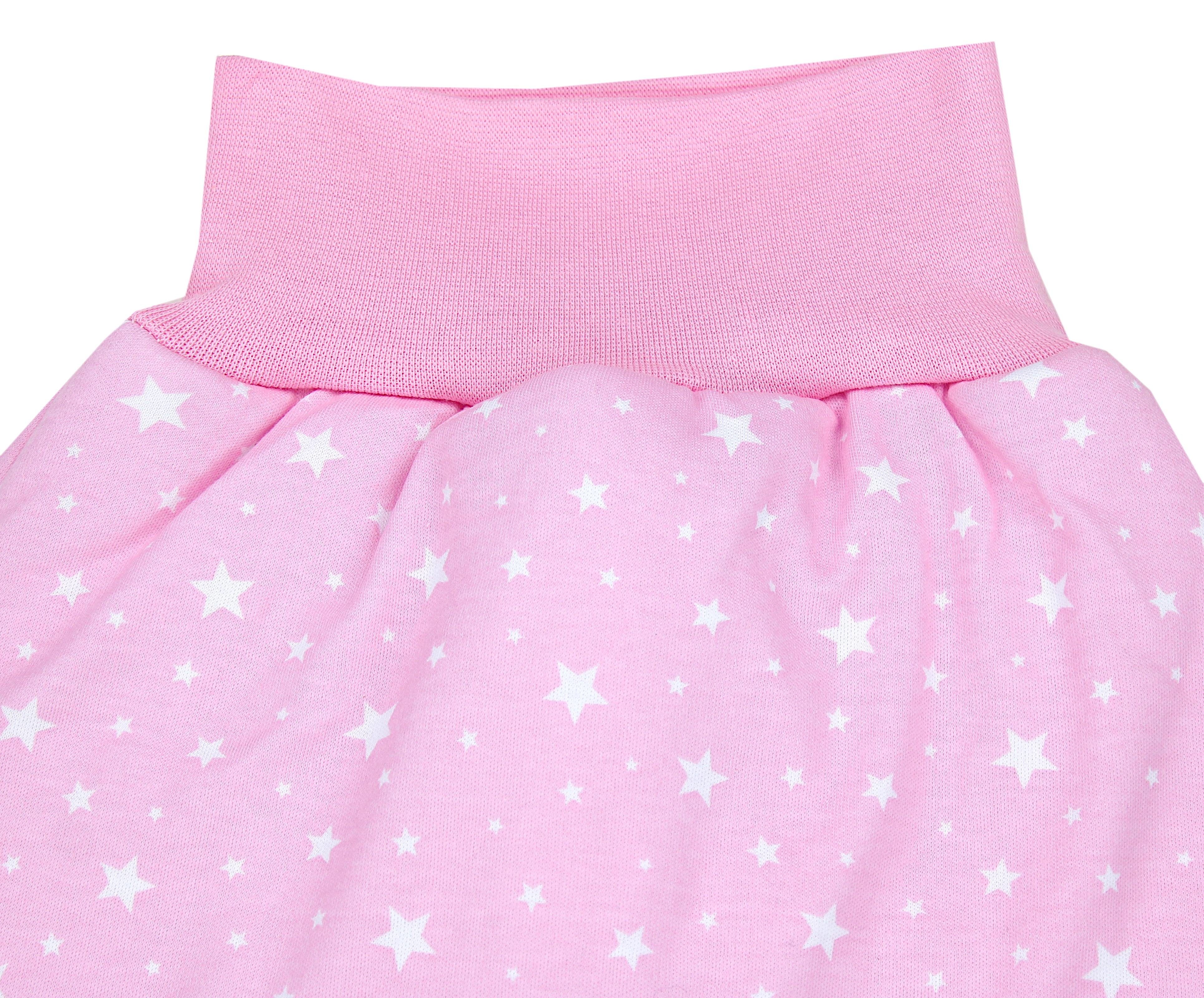 TupTam mit Bund TupTam Wattiert Babyschlafsack Unisex Strampelsack Weiß / Baby Kleine breitem Sterne Rosa