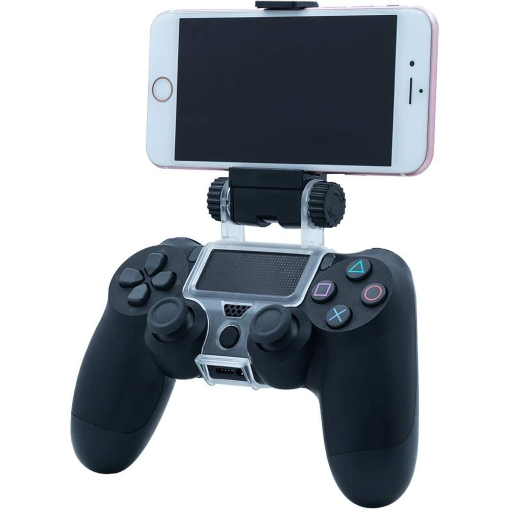 Jormftte Montagezubehör PS4 Controller Phone Mount,Klemmhalterung