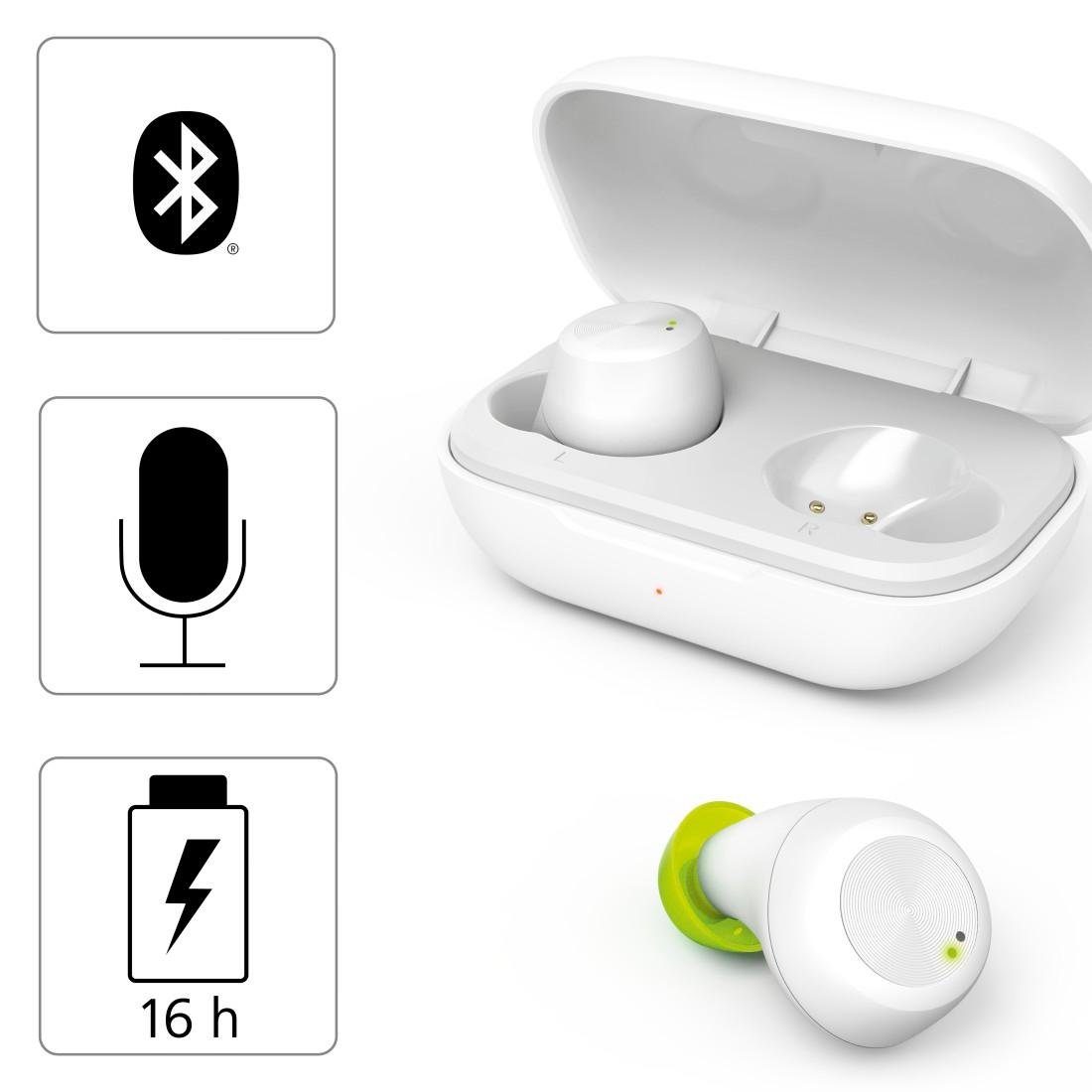 Bluetooth-Kopfhörer Hama weiß Chop, Spirit TWS, True Ear Headset Bluetooth In Wireless Kopfhörer