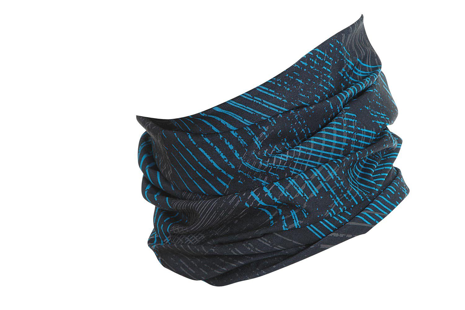 Hilltop Multifunktionstuch Motorradtuch Halstuch, Kopftuch, Bandana, Schlauchtuch blau schwarz