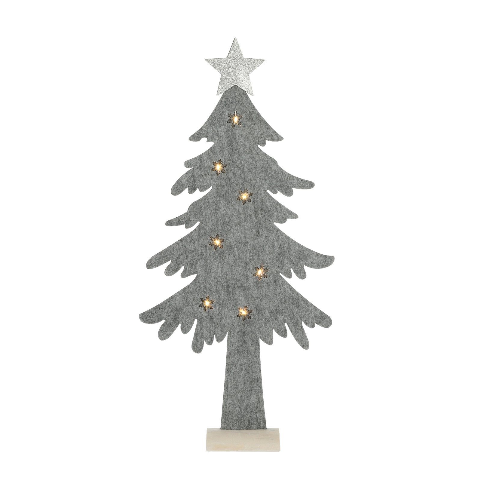 HTI-Living Weihnachtsfigur LED Filz 1 St), Tannenbaum (Stück, Dekoleuchte