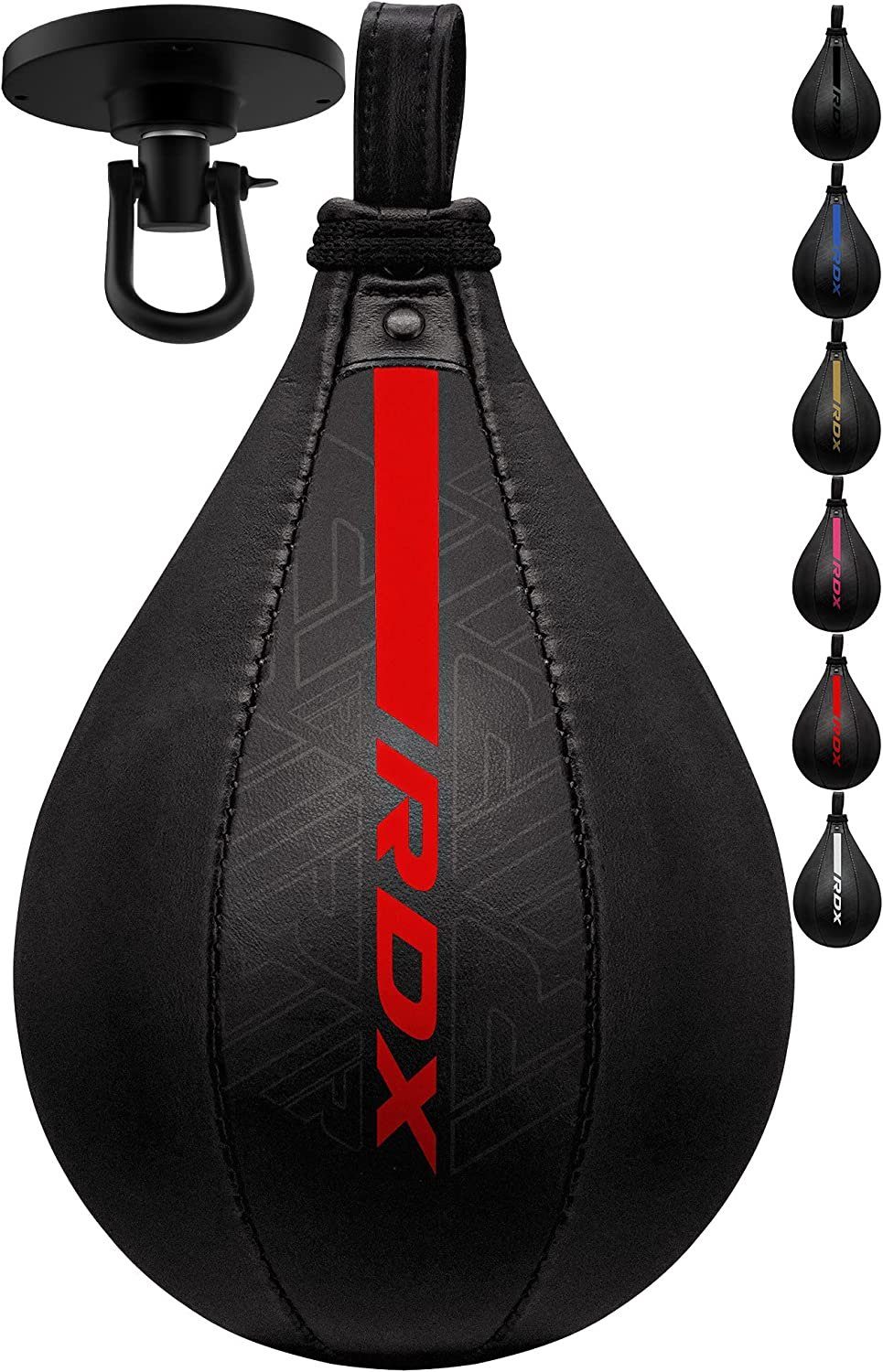 RDX Sports Punchingball RDX MayaHide Leder Boxen SpeedBall mit Halterung PunchingBall SpeedBag