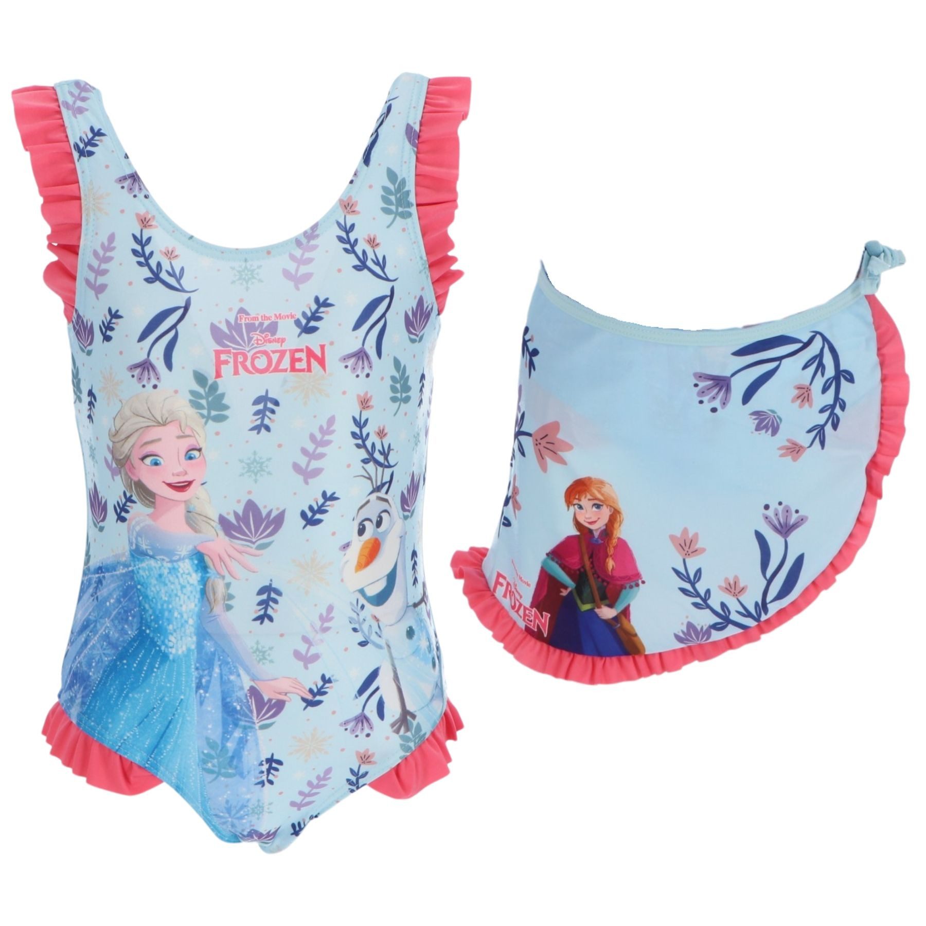 Badeanzug Kinder Bademode mit Sarong Badebekleidung
