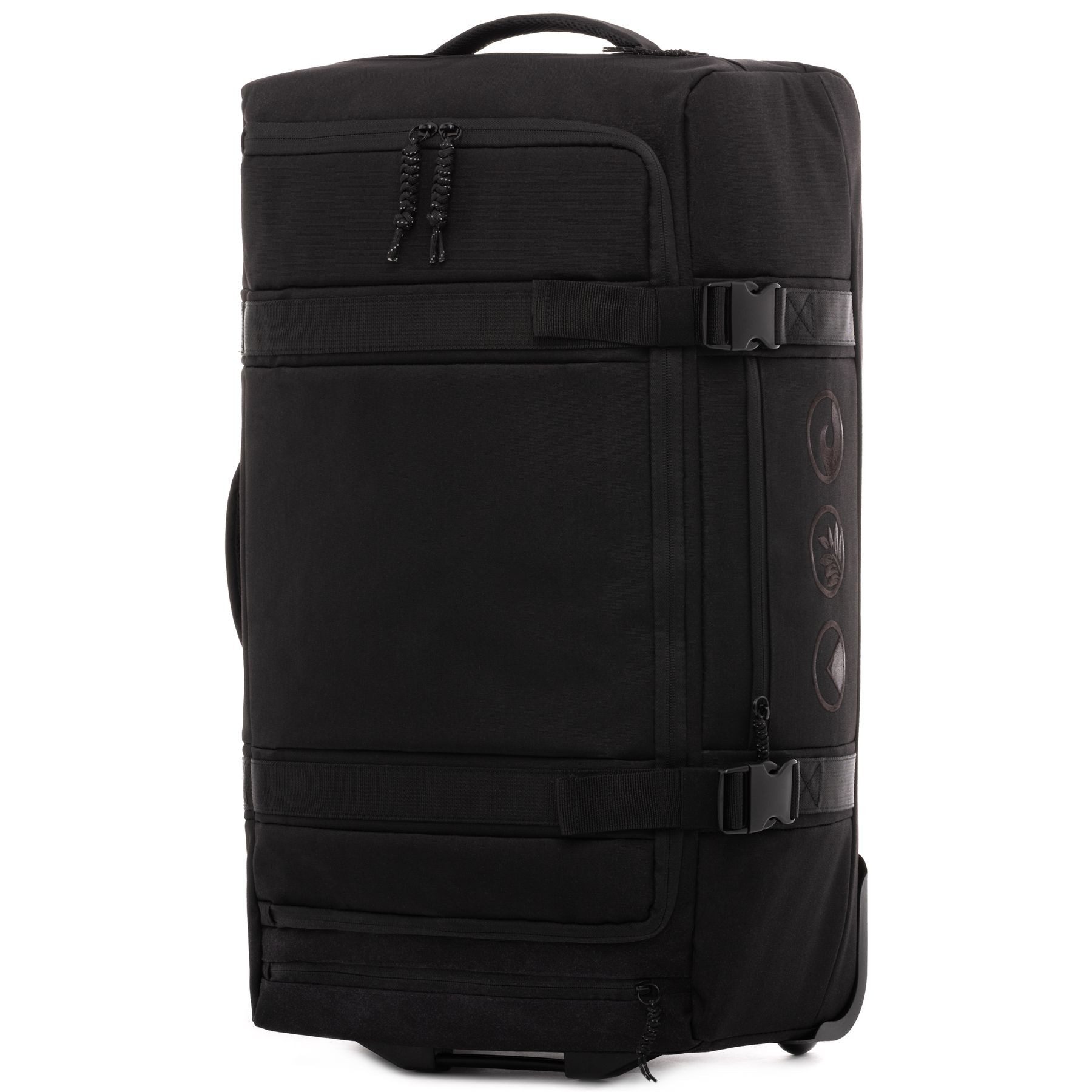 SONS OF ALOHA Reisetasche Reisetasche mit Rollen groß Duffle bag Zoll schwarz, Reisetasche mit Rollen aus wasserabweisendem recyceltem Plastik