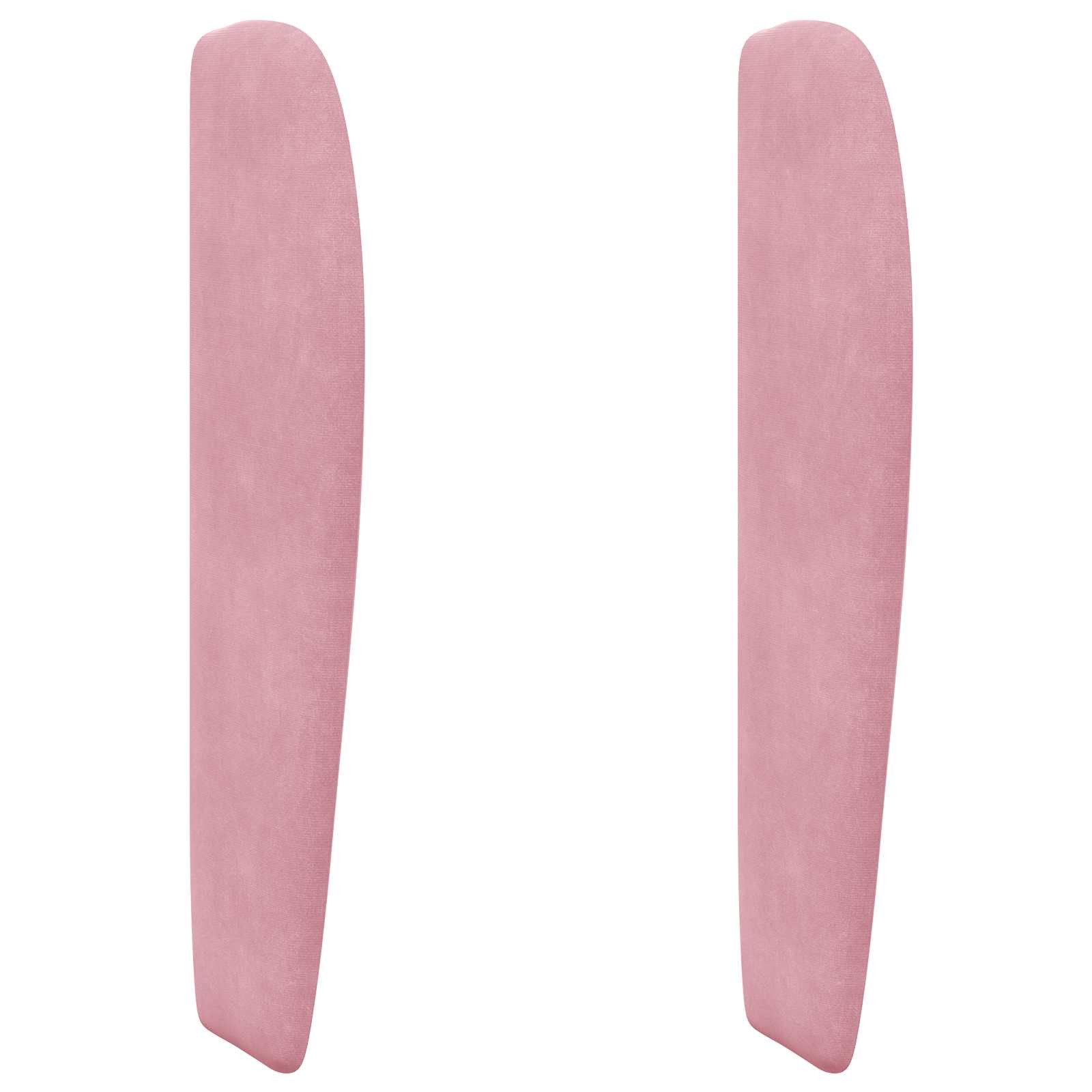 vidaXL Betthimmel Kopfteil Ohr Rosa 80 x 23 x 6 cm Samt (1-tlg)
