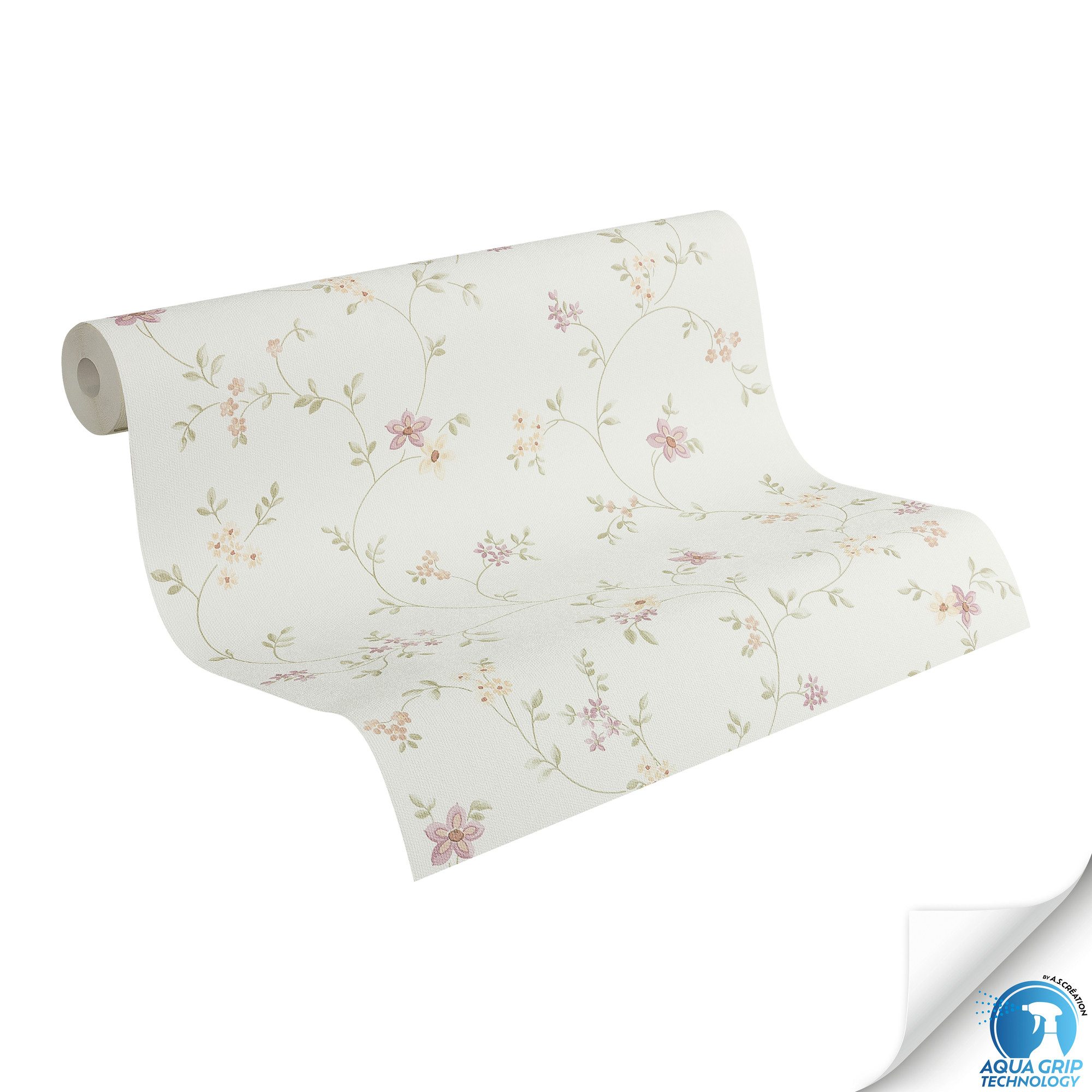 living walls Vliestapete DesignDrop vorgeleimte Tapete Floral Mustertapete günstig online kaufen