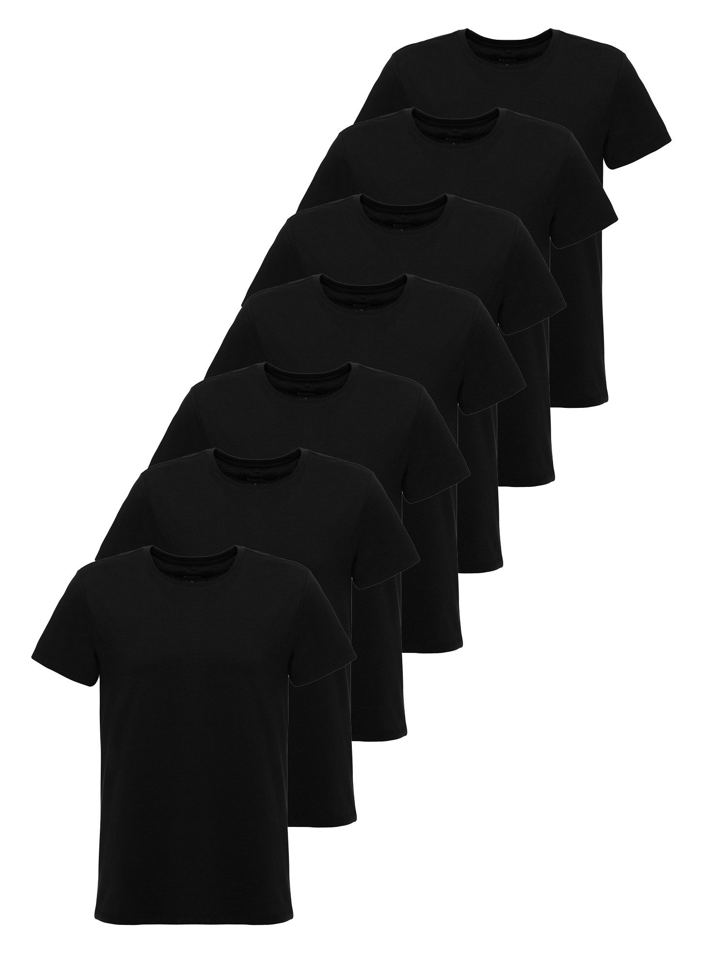 Tazzio T-Shirt E106 (Packung, 7-tlg) Herren Basic Rundhalsshirt