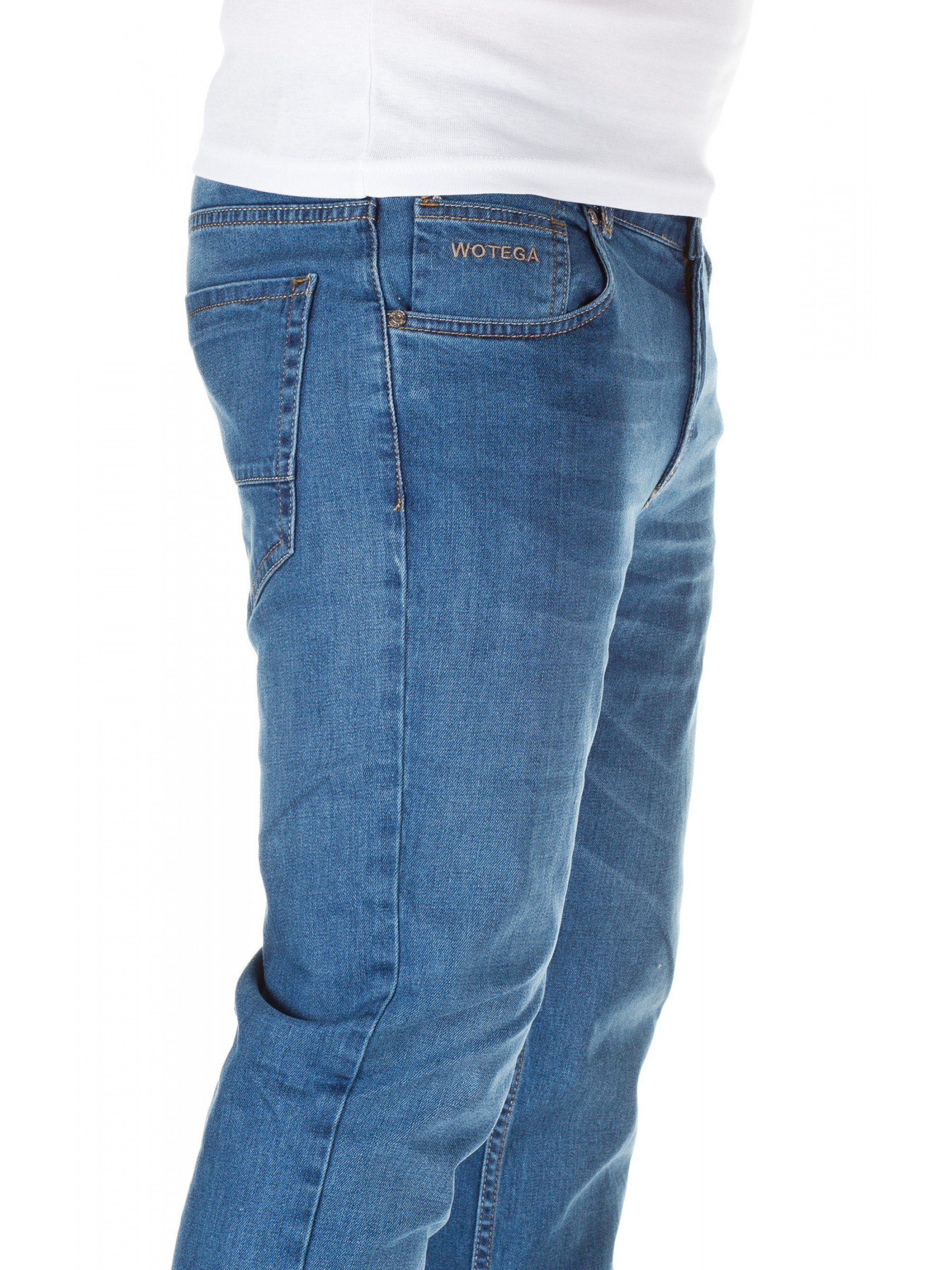 WOTEGA Slim-fit-Jeans Jeans Travis Blau indigo 3928) (blue