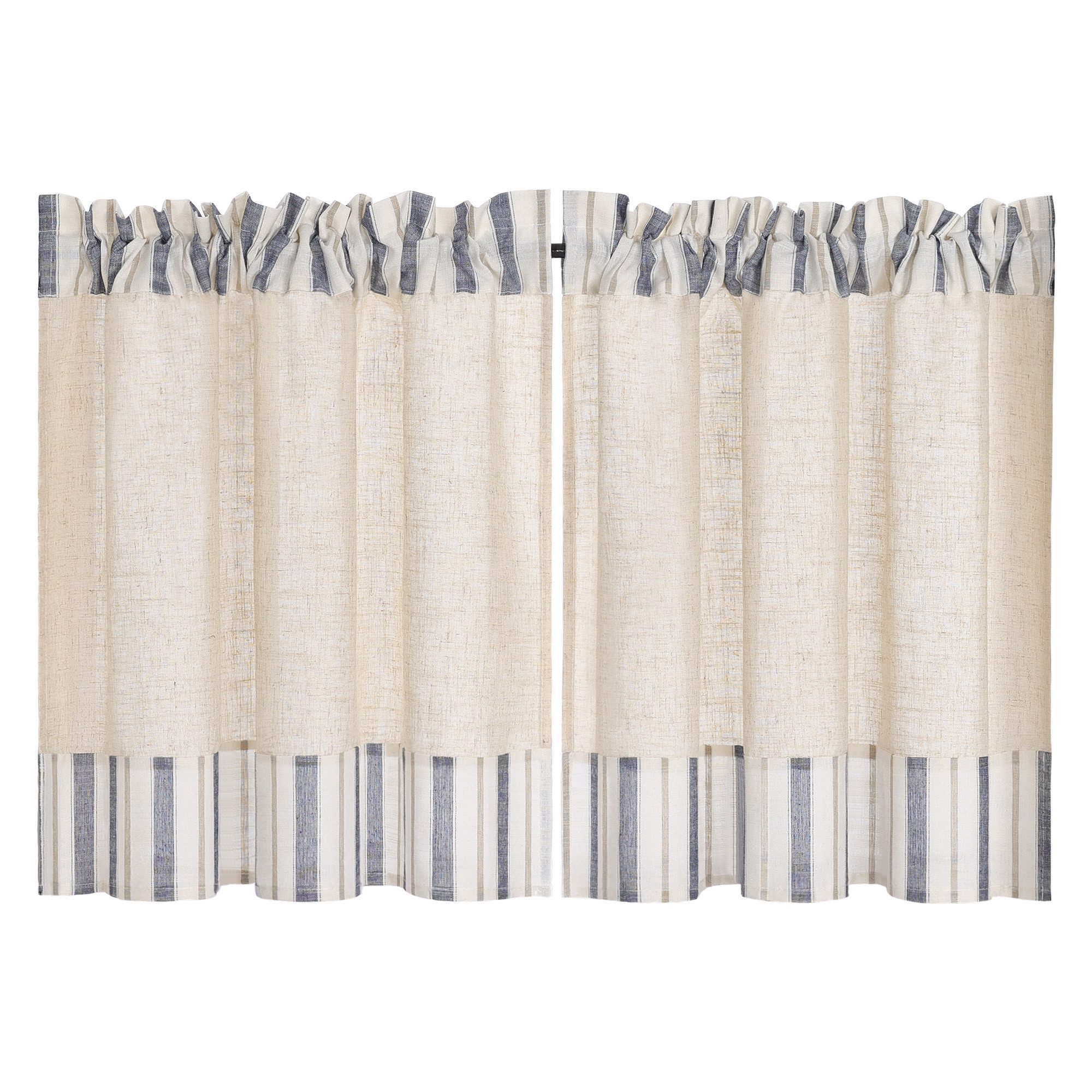 Joyswahl Scheibengardine (1 St), Stangendurchzug, halbtransparent, Leinenop günstig online kaufen