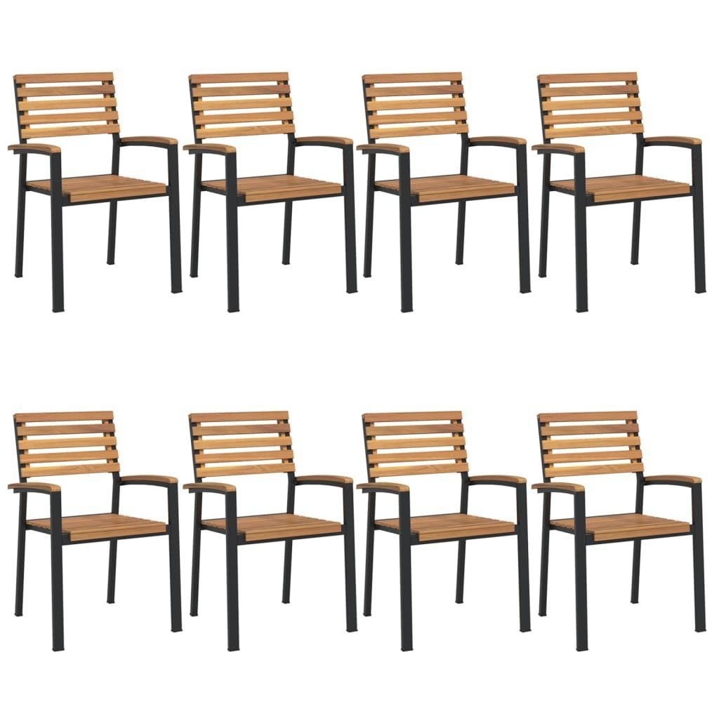 vidaXL Gartenstuhl Stapelbare Gartenstühle 8 Stk. günstig online kaufen