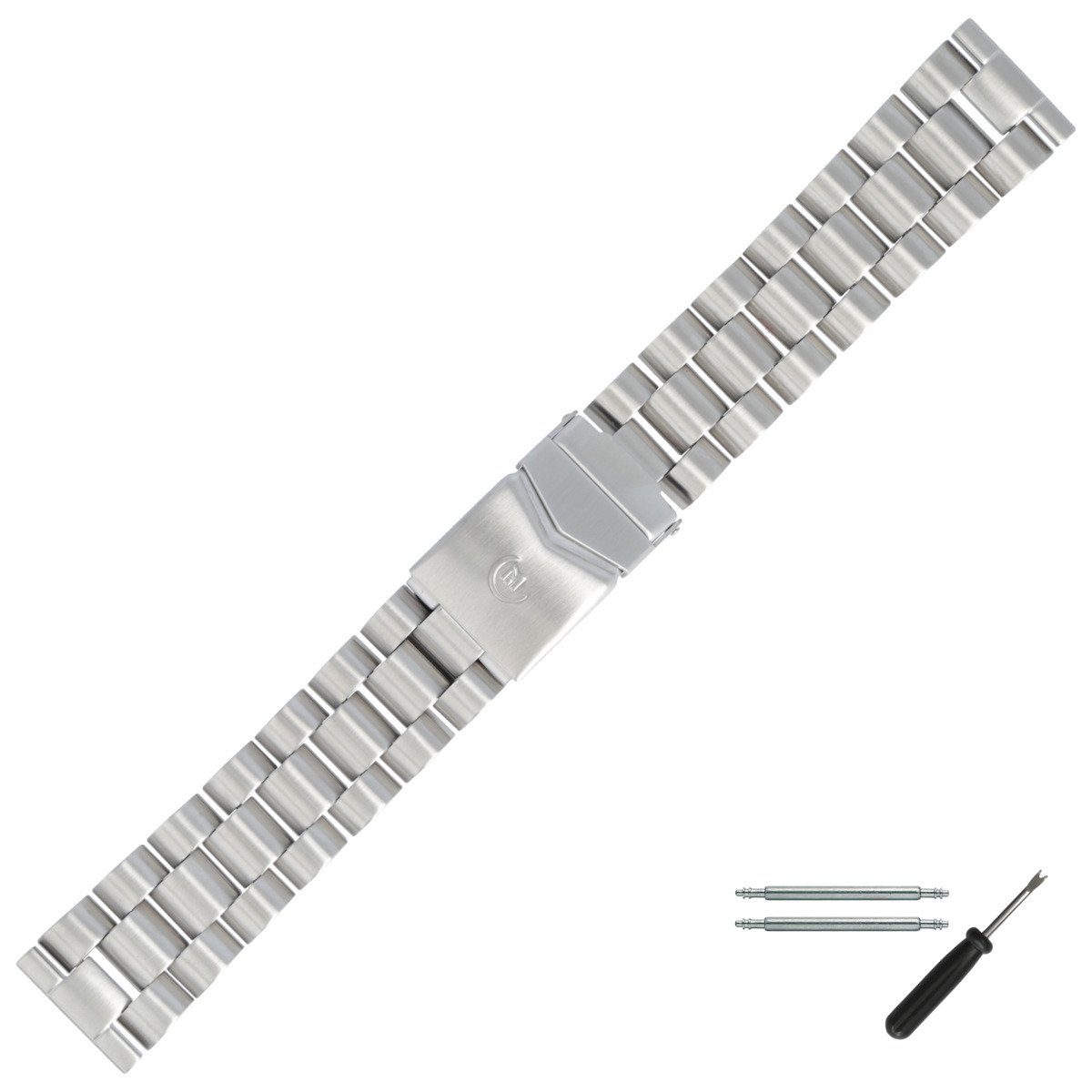 MARBURGER Uhrenarmband 22mm Edelstahl Silber günstig online kaufen